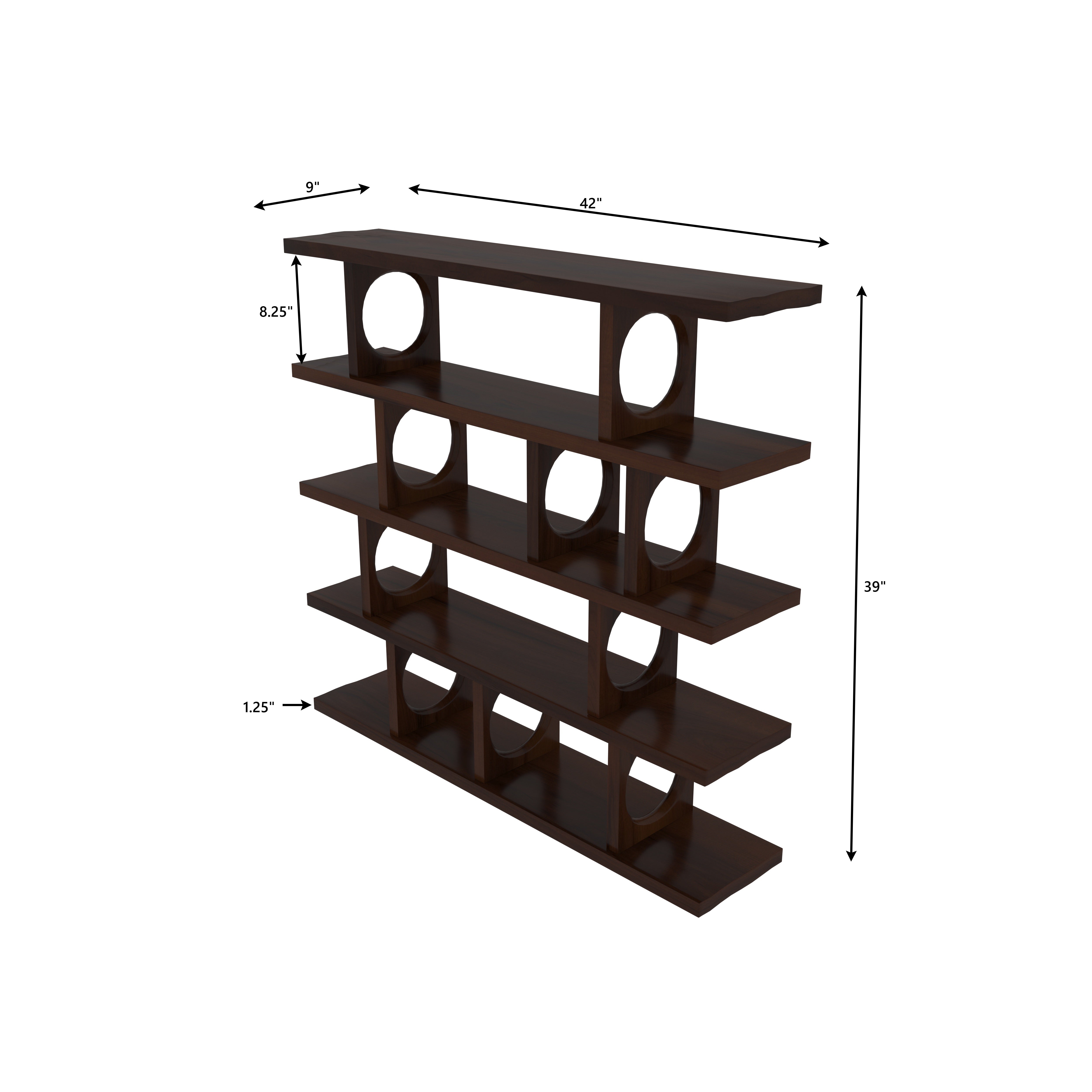 Heritage Wood Wall Shelf Rack Wall Rack