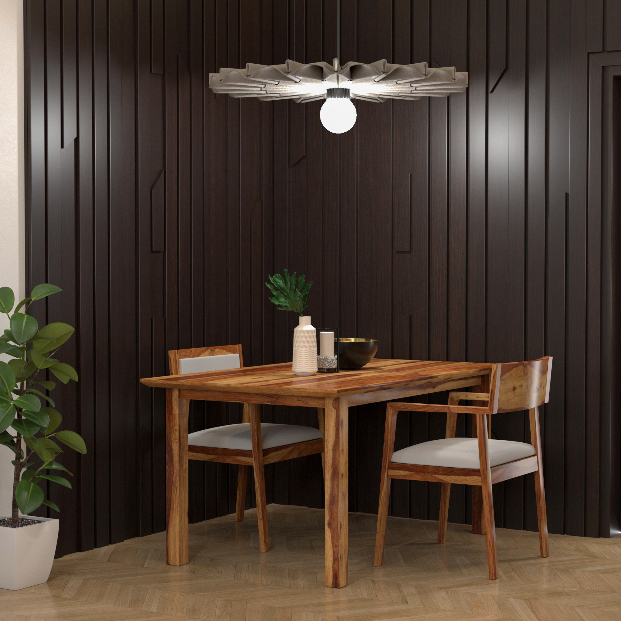 Classic Montage Bloom Finished Wooden Handmade Dining Table Dining Table