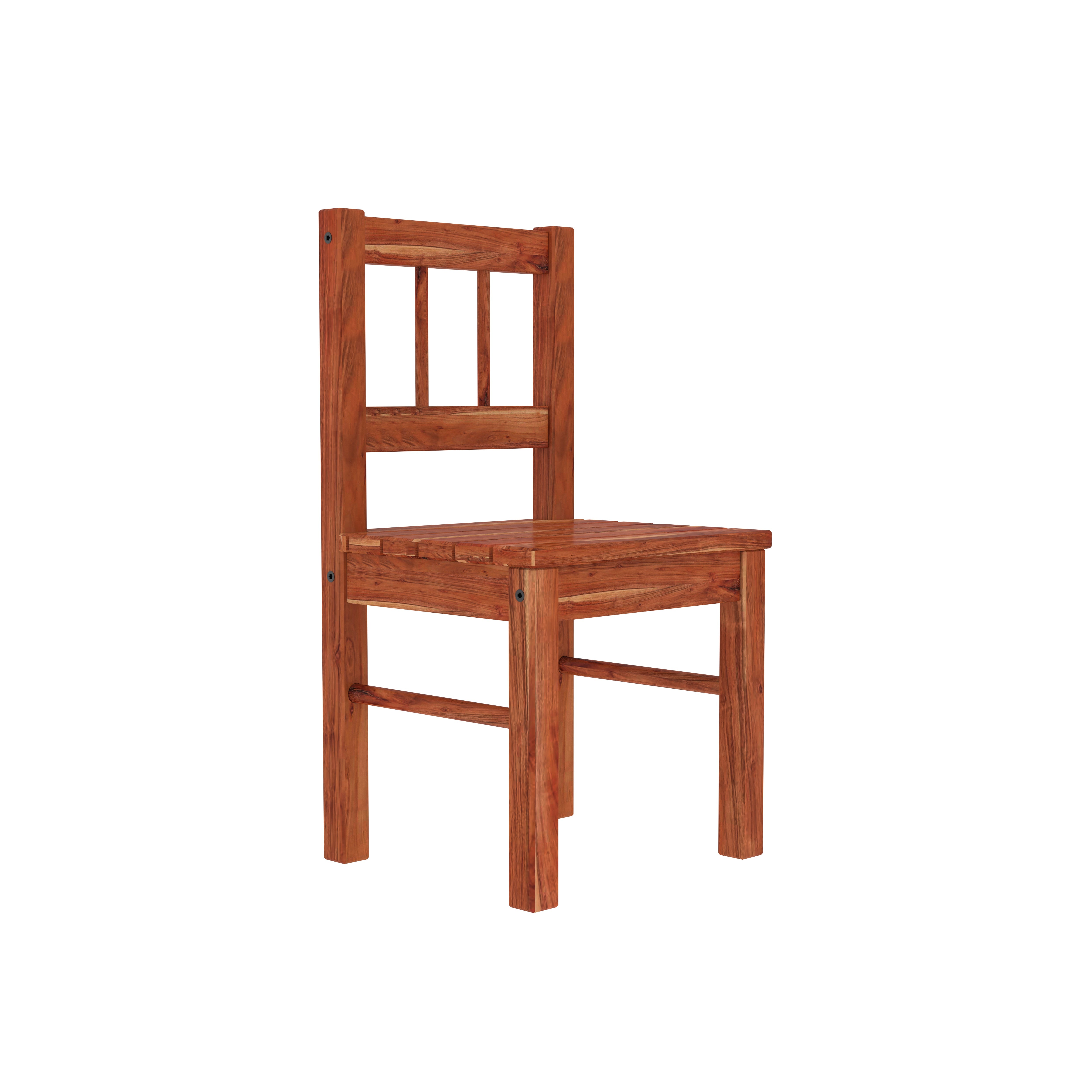 Solid Wood Dining Table Set for 4 – Rustic Minimalist Home Furniture Dining Set