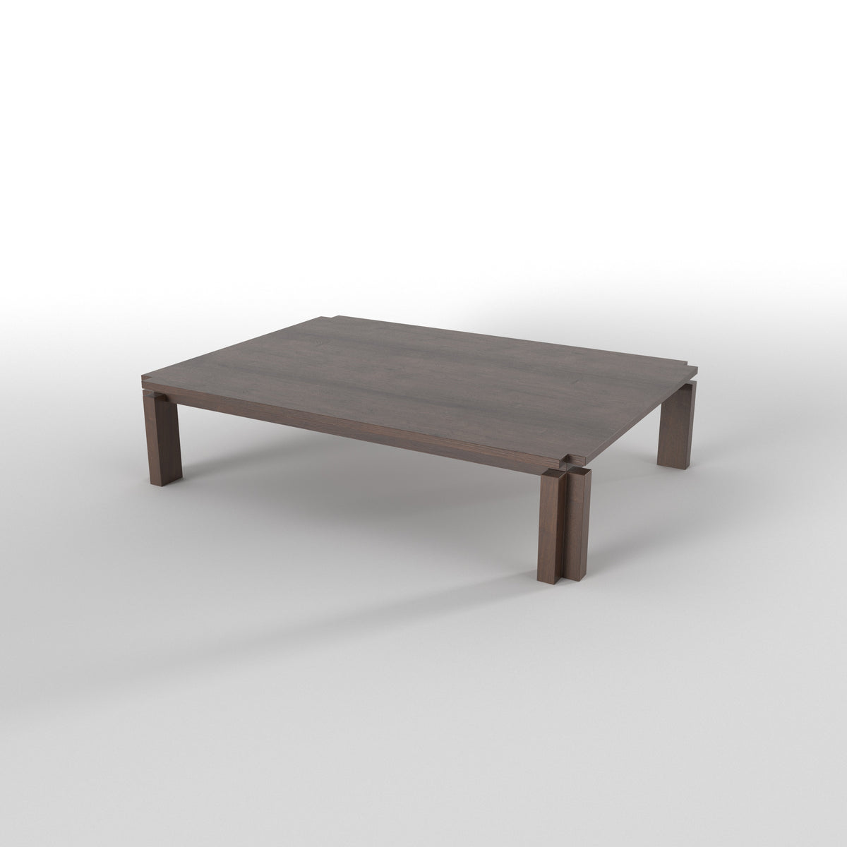 Minimalist Rectangular Dining Table with Low Round Seating Japanese Dining Set