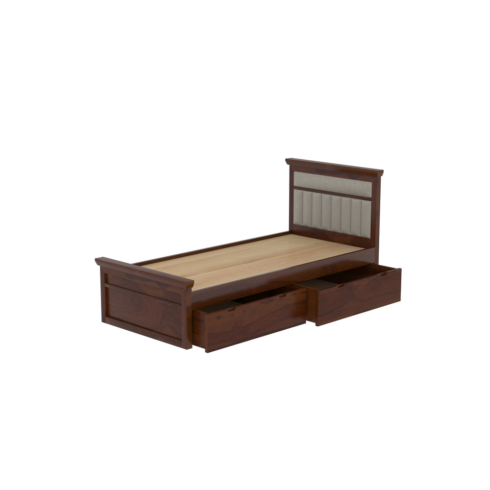 Luxury Upholstered  Single Storage Bed