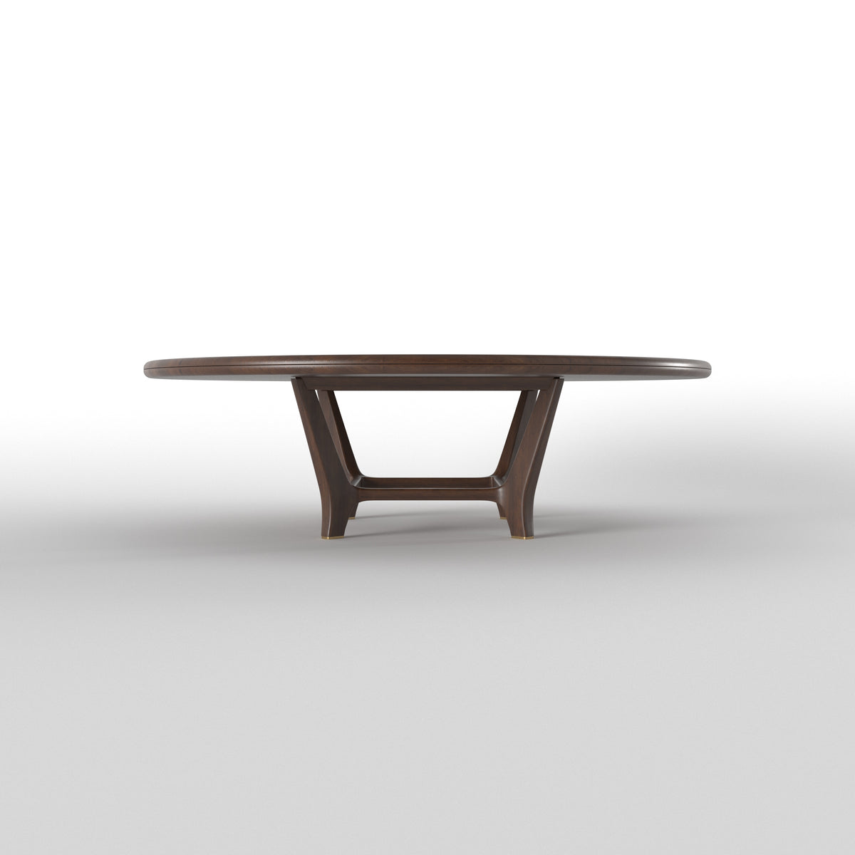 Round Dining Table with Integrated Seating
