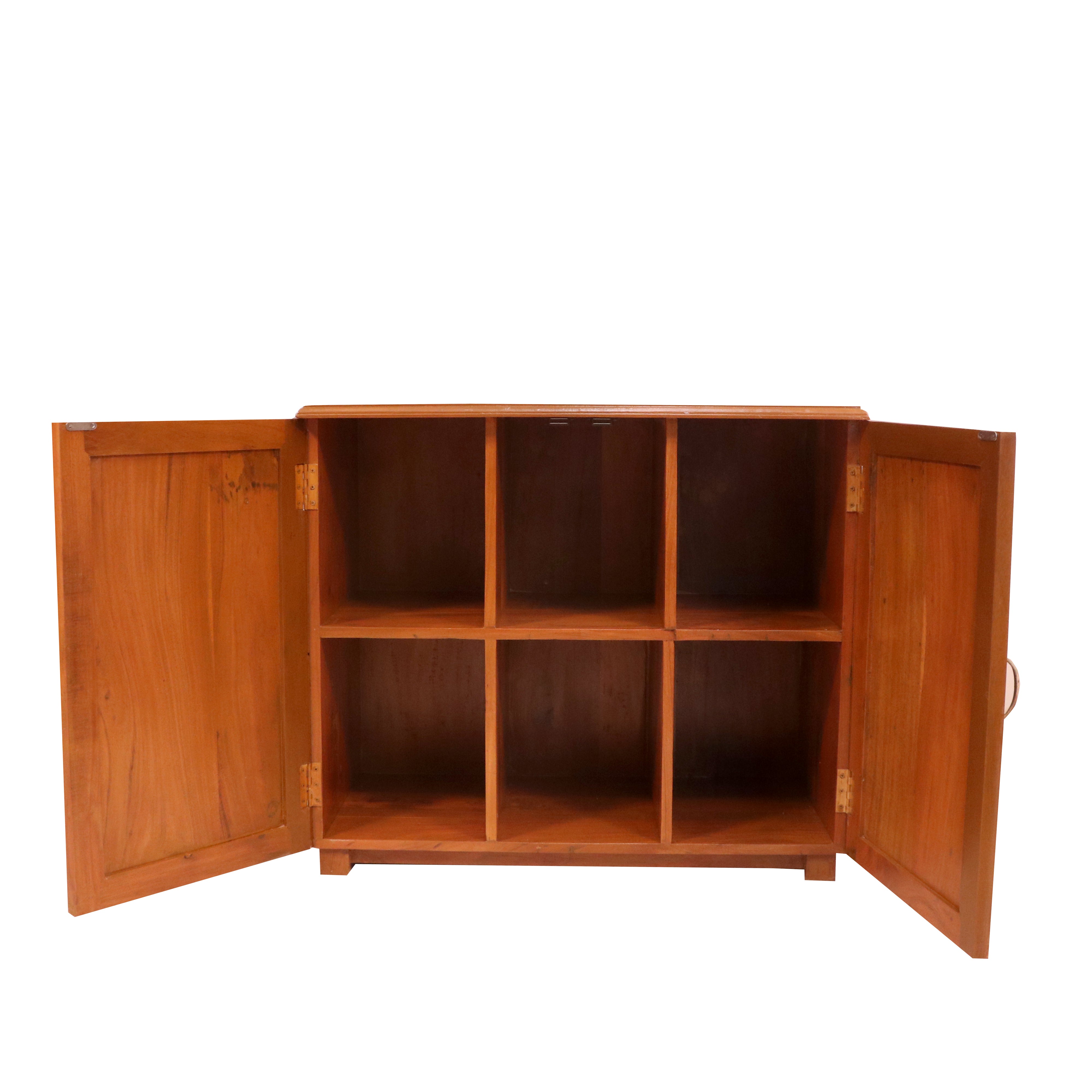 Eastern Light Finish Handmade Indian Wooden Multi-Storage Cabinet for Home Cupboard