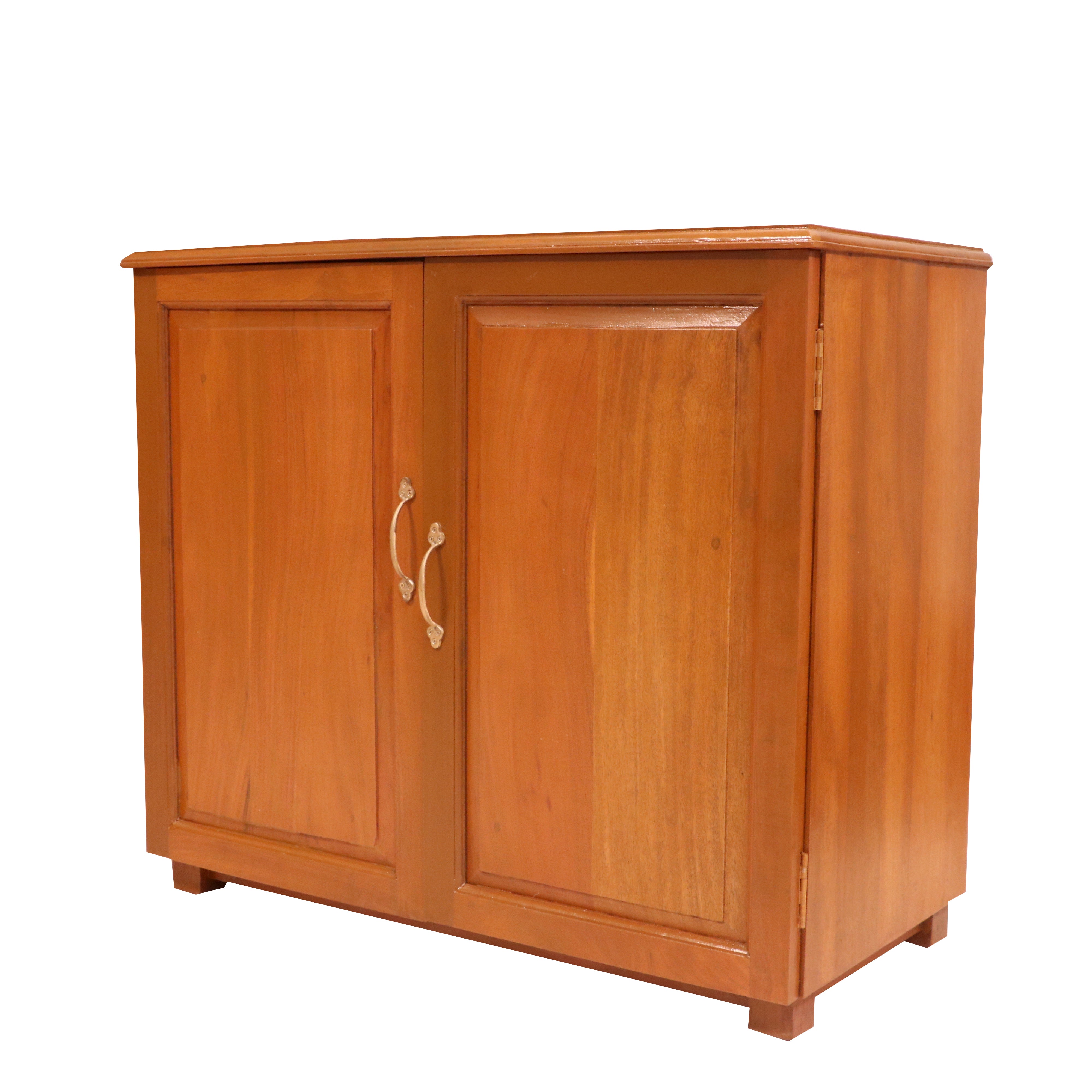 Eastern Light Finish Handmade Indian Wooden Multi-Storage Cabinet for Home Cupboard