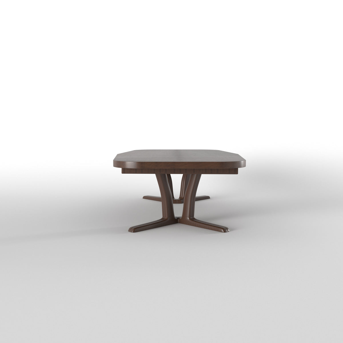 Contemporary Rectangular Dining Table with Curved Upholstered Chairs Japanese Dining Set