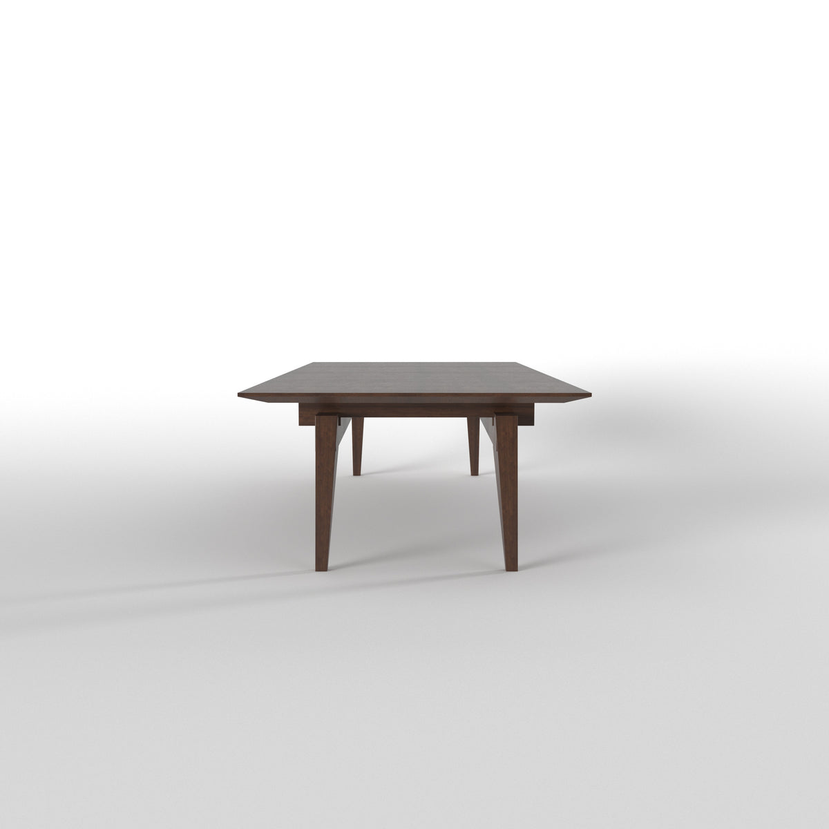 Longline Dining Table with Angled Legs and Floor Seating Japanese Dining Set