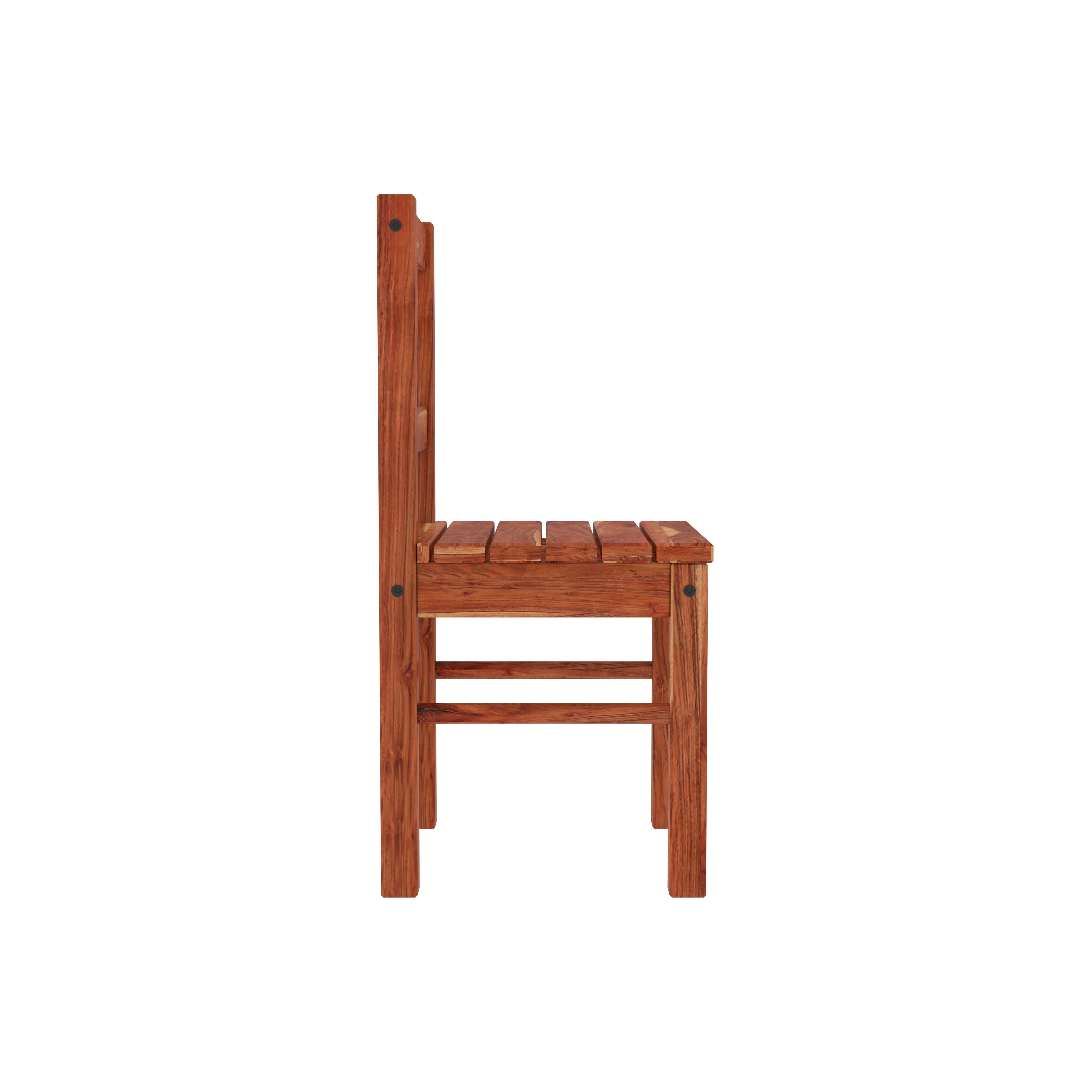 Solid Wood Dining Table Set for 4 – Rustic Minimalist Home Furniture Dining Set