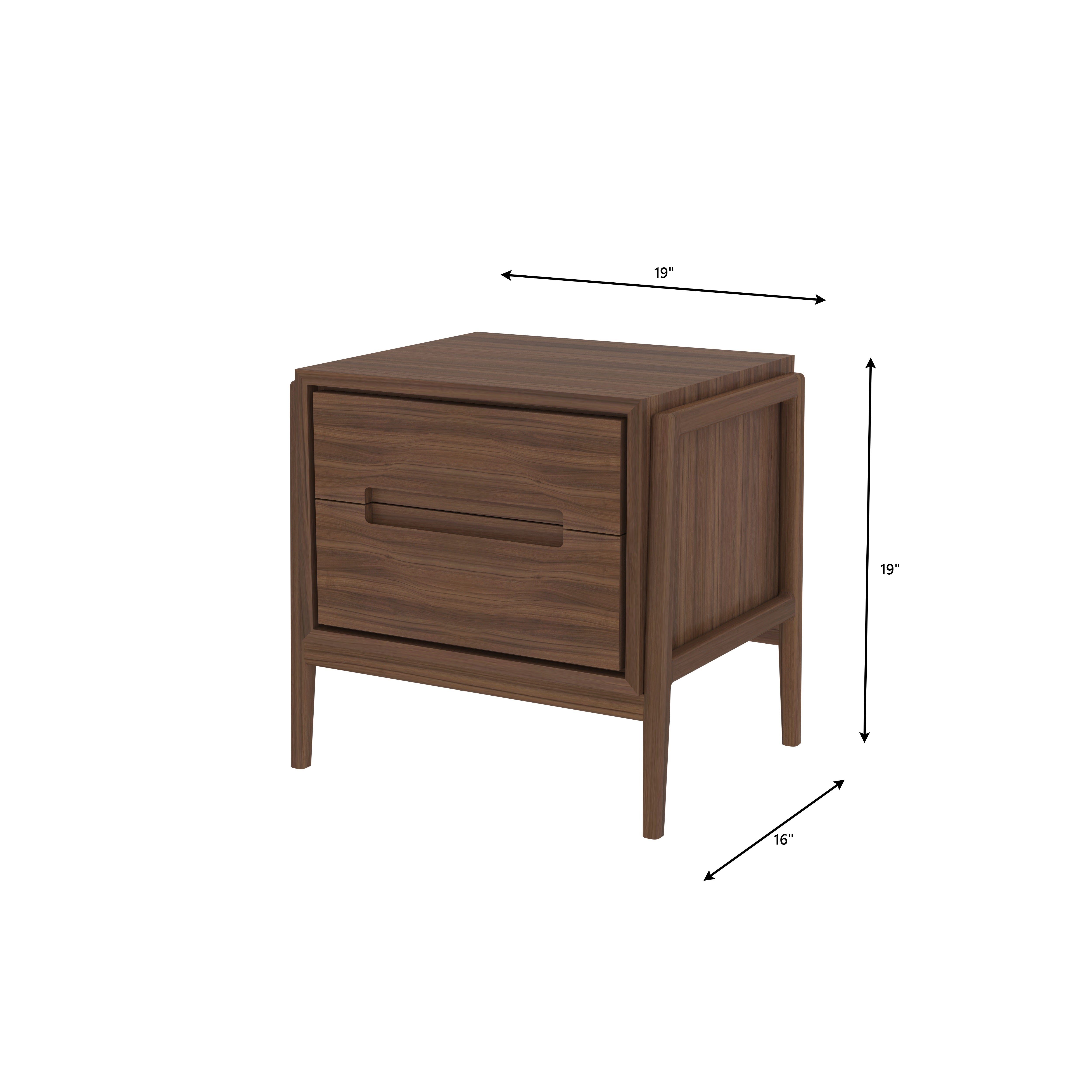 Modern Floating Bedside Table with Single Drawer and Open Shelf Bedside