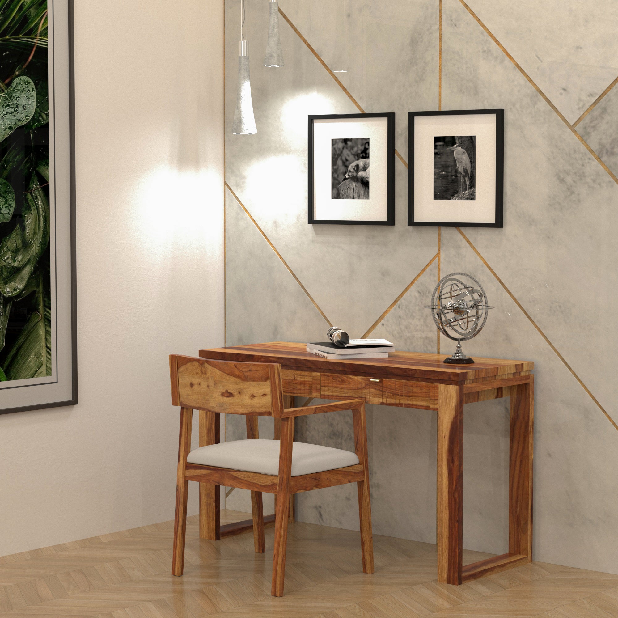 Unique Vintage Heritage Wooden Handmade Study Table Study Table