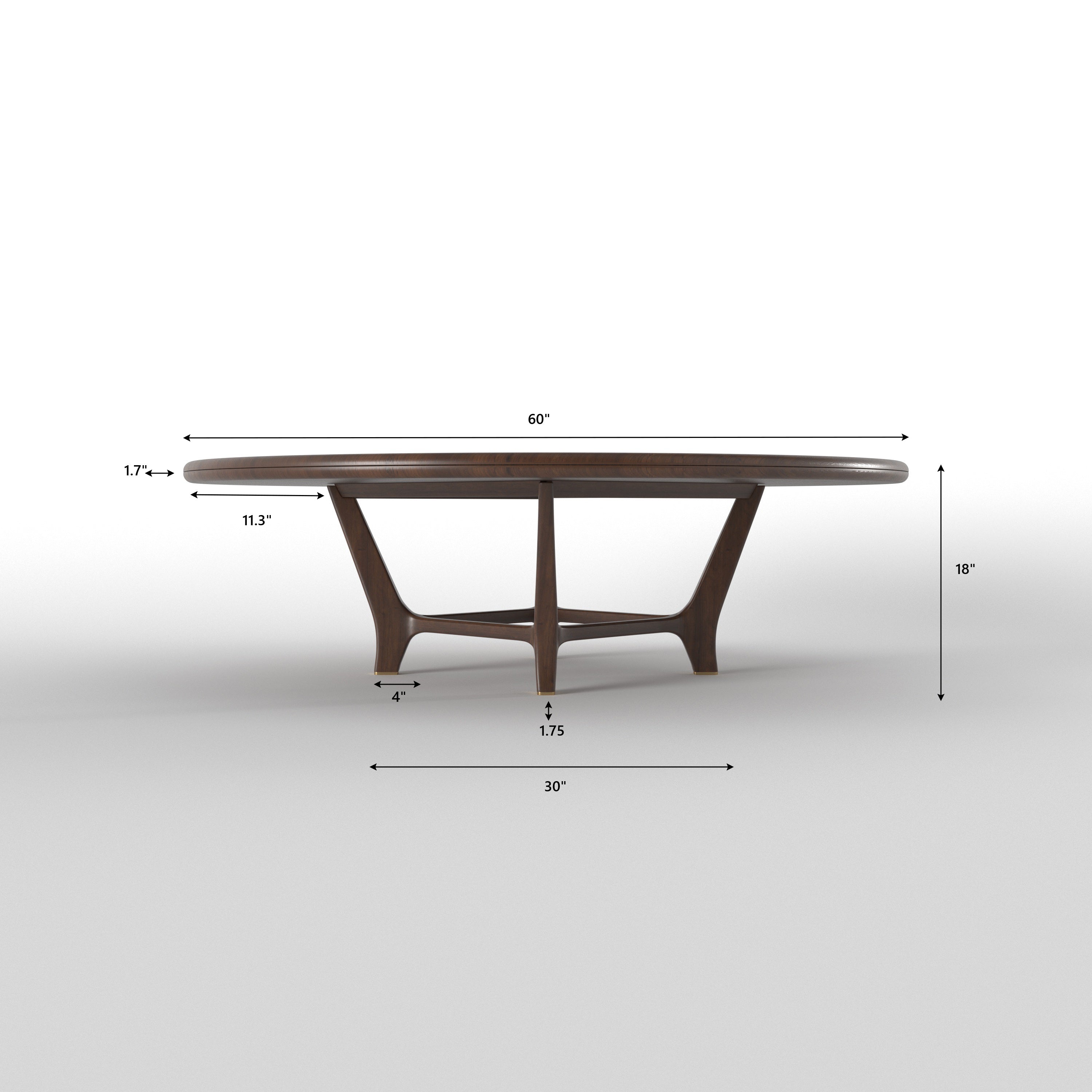 Round Dining Table with Integrated Seating