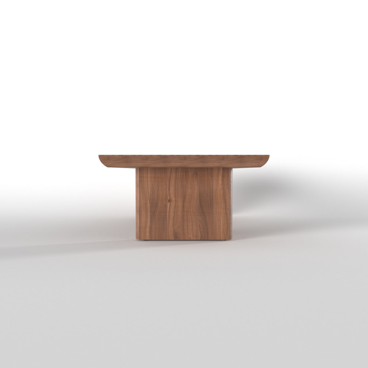 Modern Rectangular Dining Table with Bold Panel Legs