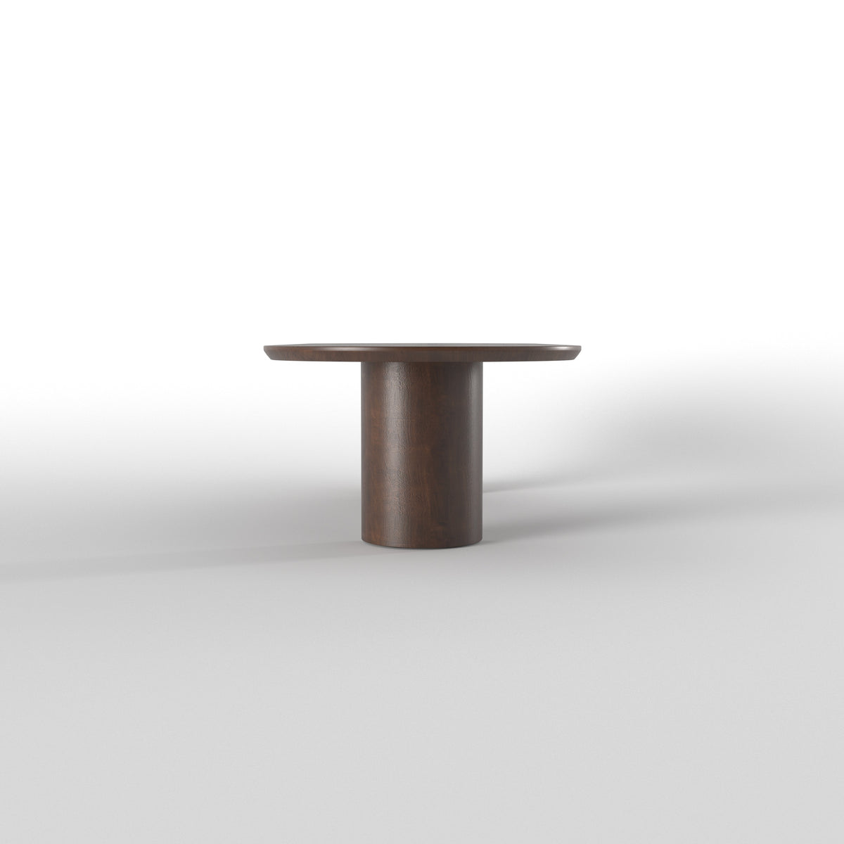 Elongated Oval Dining Table with Curved Low-Profile Seating Japanese Dining Set