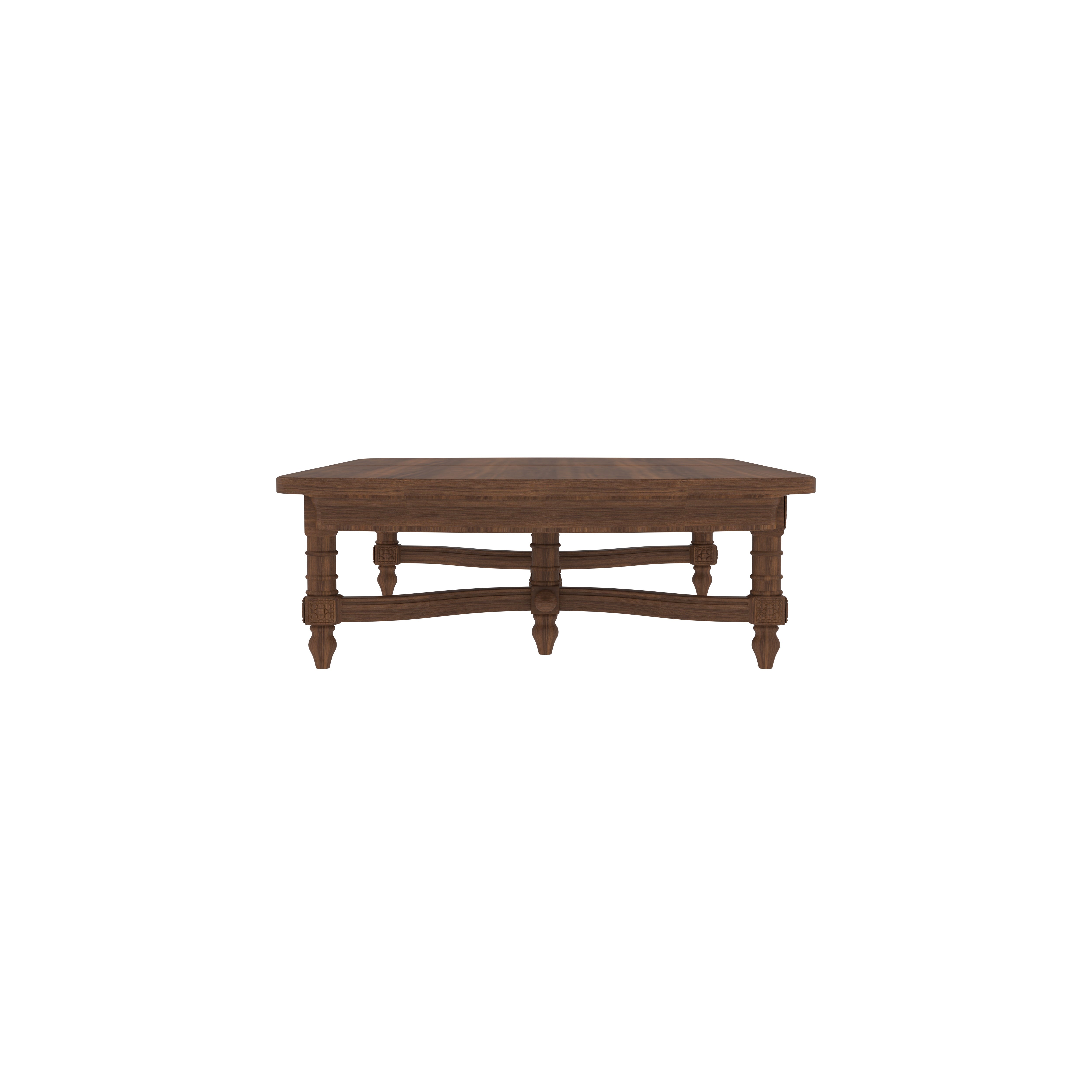 Handcrafted Oval Dining Set - Traditional Wooden Chairs with Red Upholstery (6 Seater) Japanese Dining Set