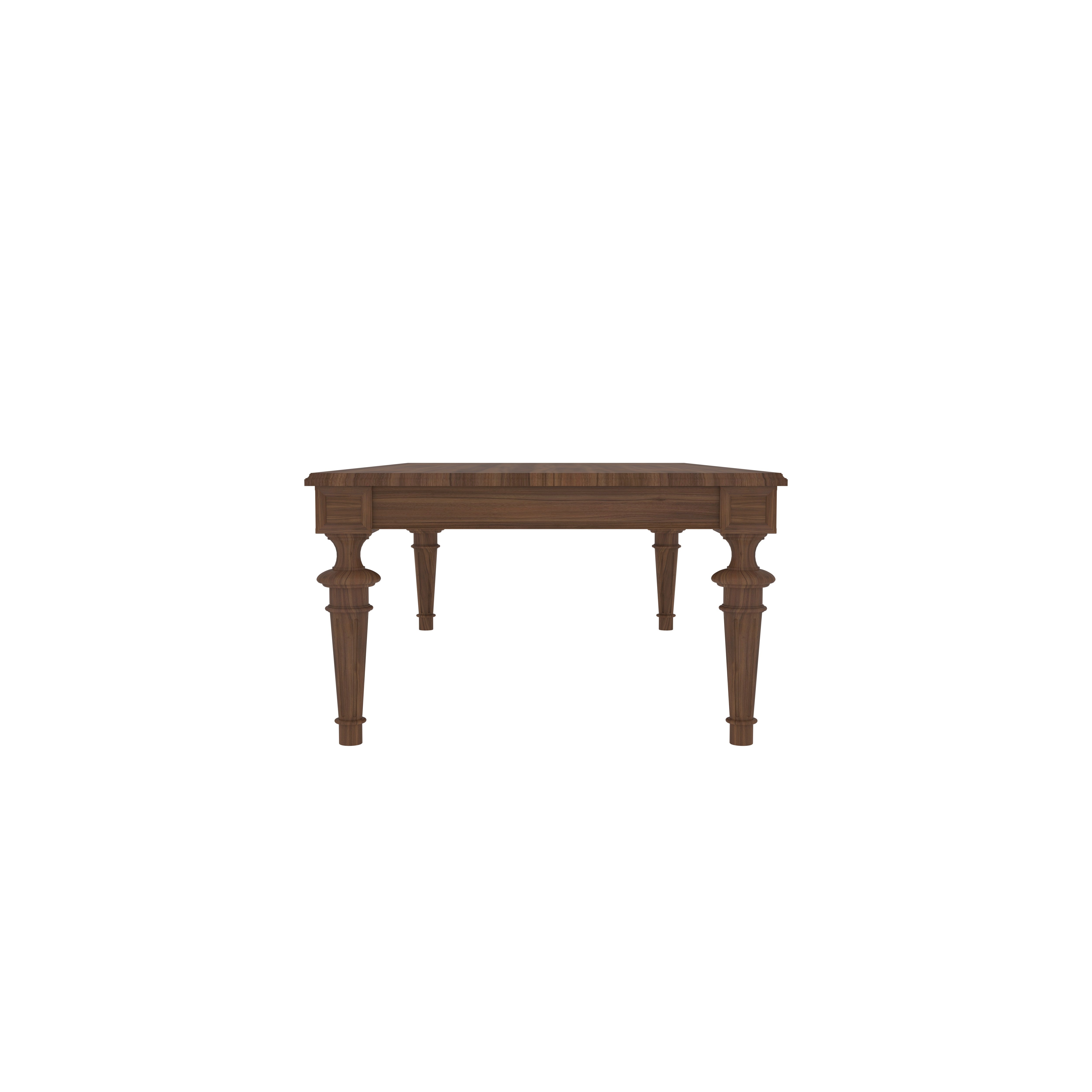 Handcrafted Wooden Dining Set - Mandala Carved Table with 6 Chairs Japanese Dining Set
