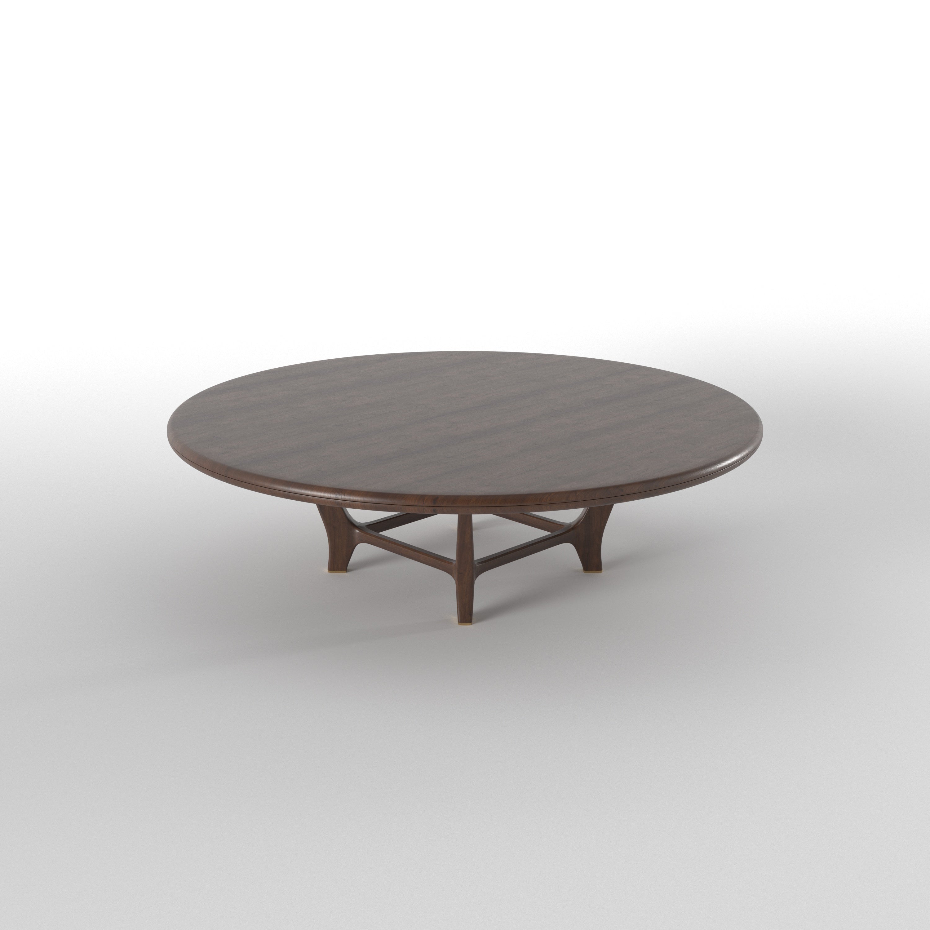 Round Dining Table with Integrated Seating