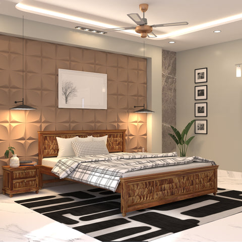 Richard Quality Finished Wooden Handmade Wooden Bed