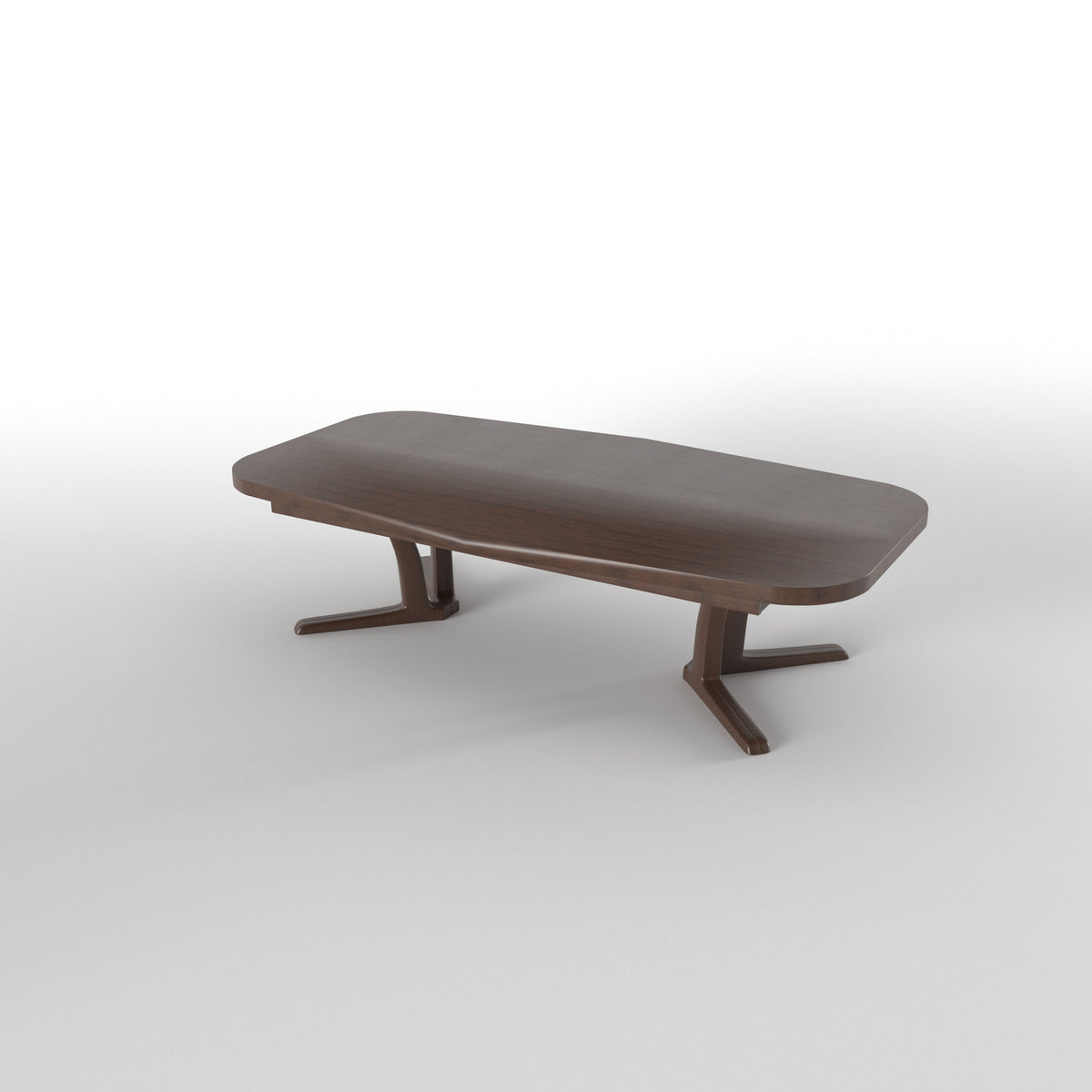 Contemporary Rectangular Dining Table with Curved Upholstered Chairs Japanese Dining Set