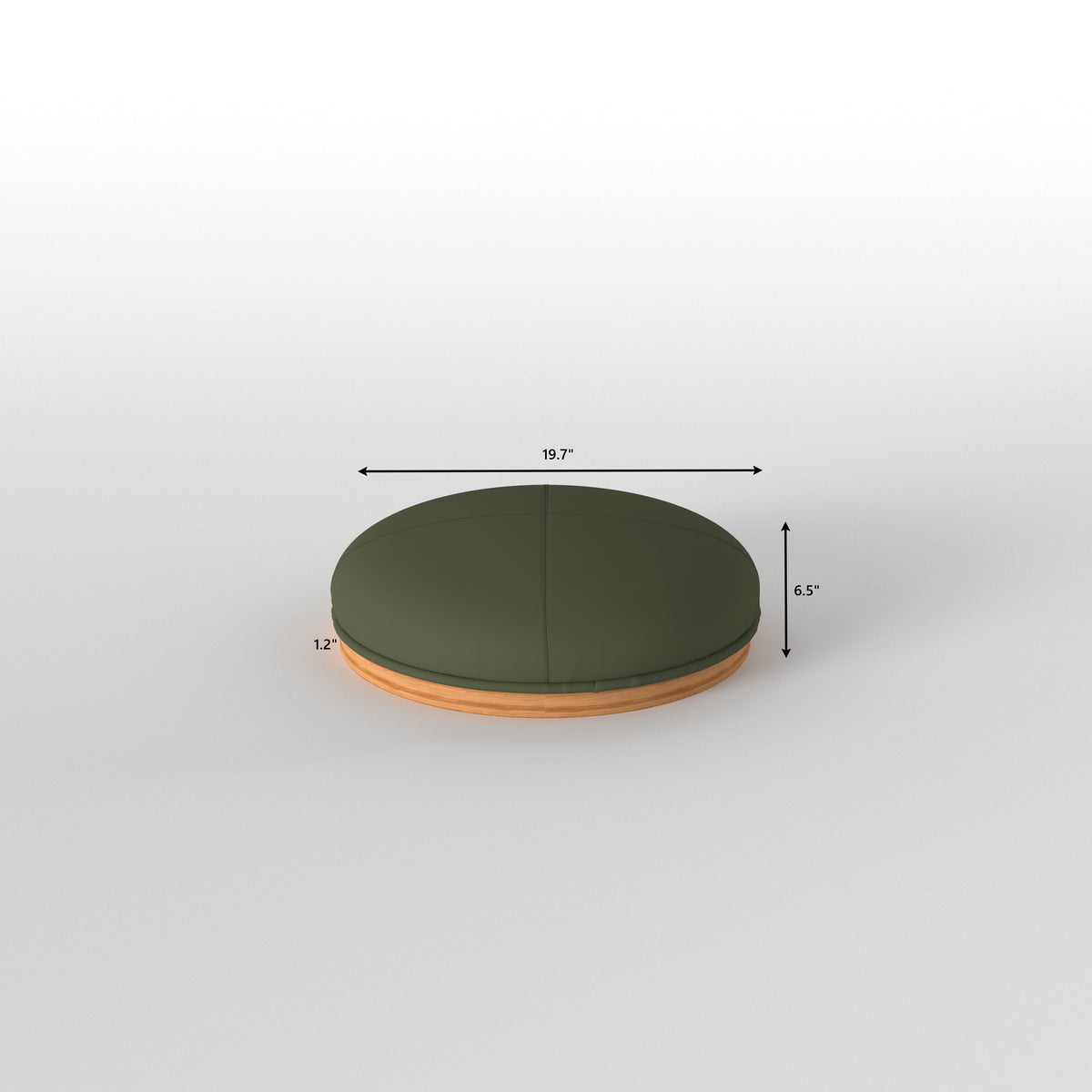 Low Profile Oval Dining Table with Tapered Legs