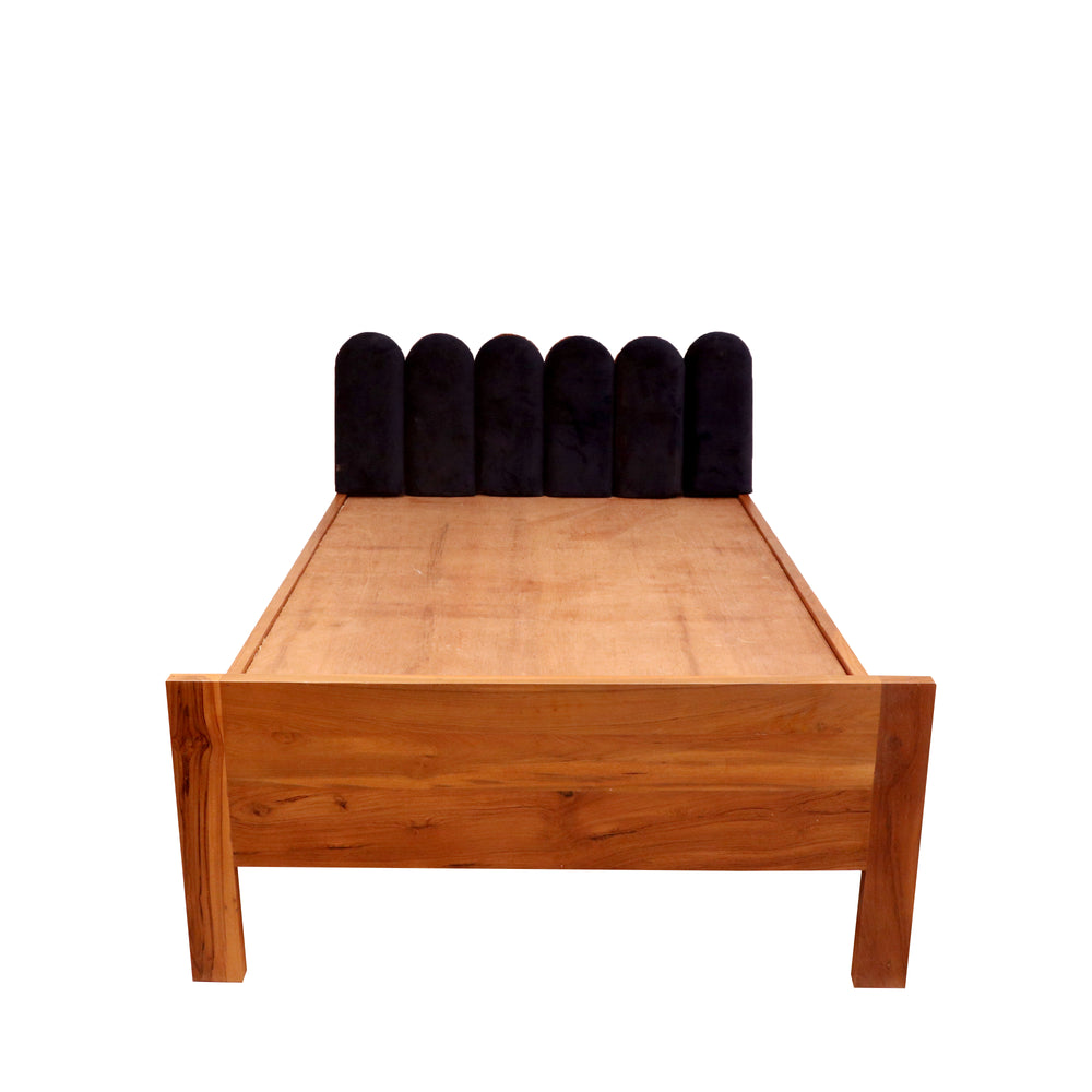 Auspicial Antique Back Handmade Vintage Wooden Bed for Home