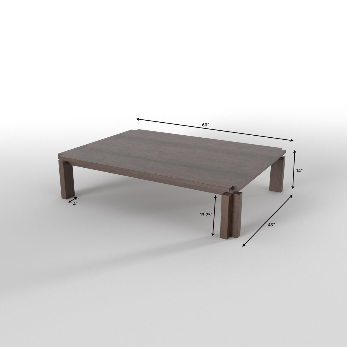 Minimalist Rectangular Dining Table with Low Round Seating Japanese Dining Set