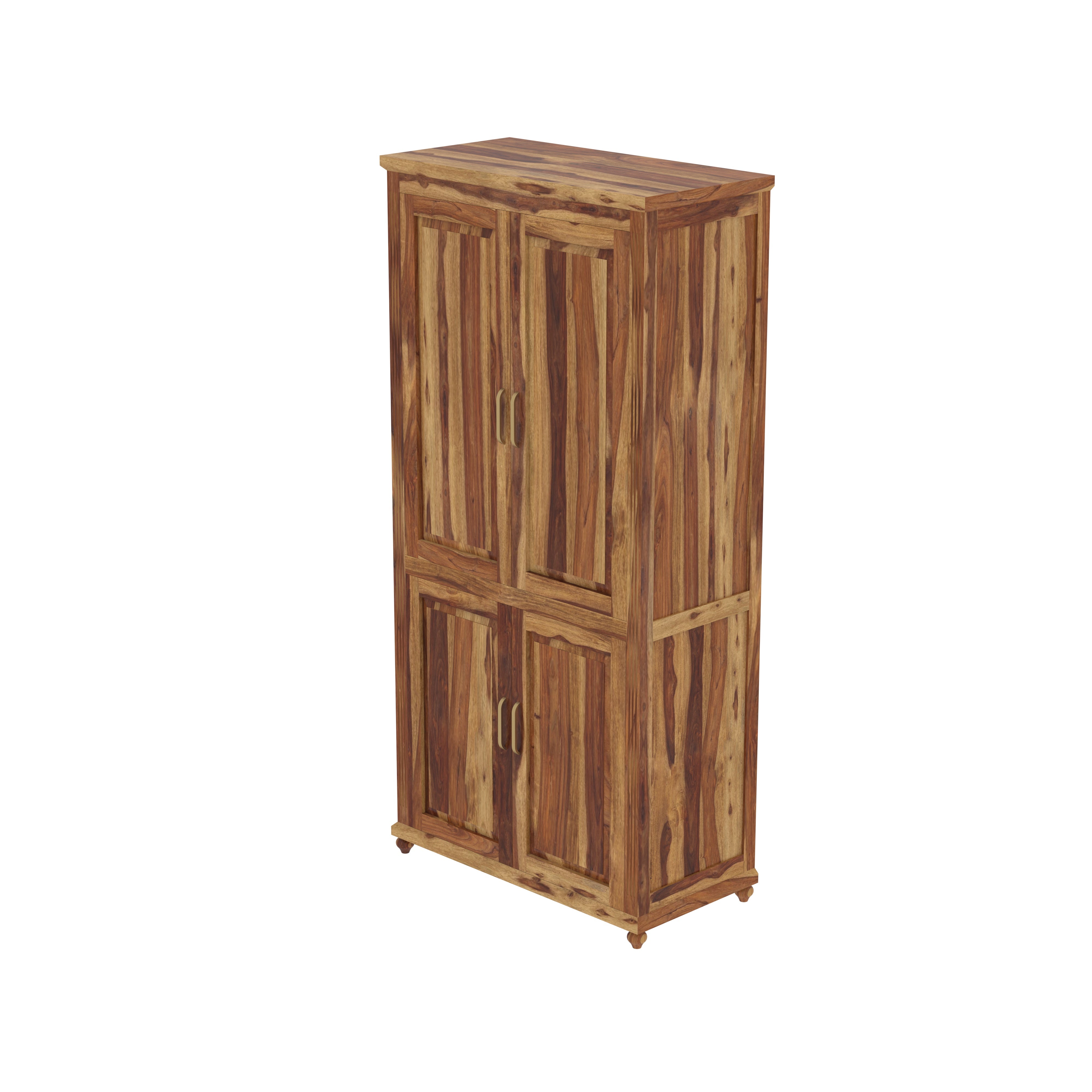 Flora Sheesham Finished Wooden Handmade Classic Wardrobe Wardrobe