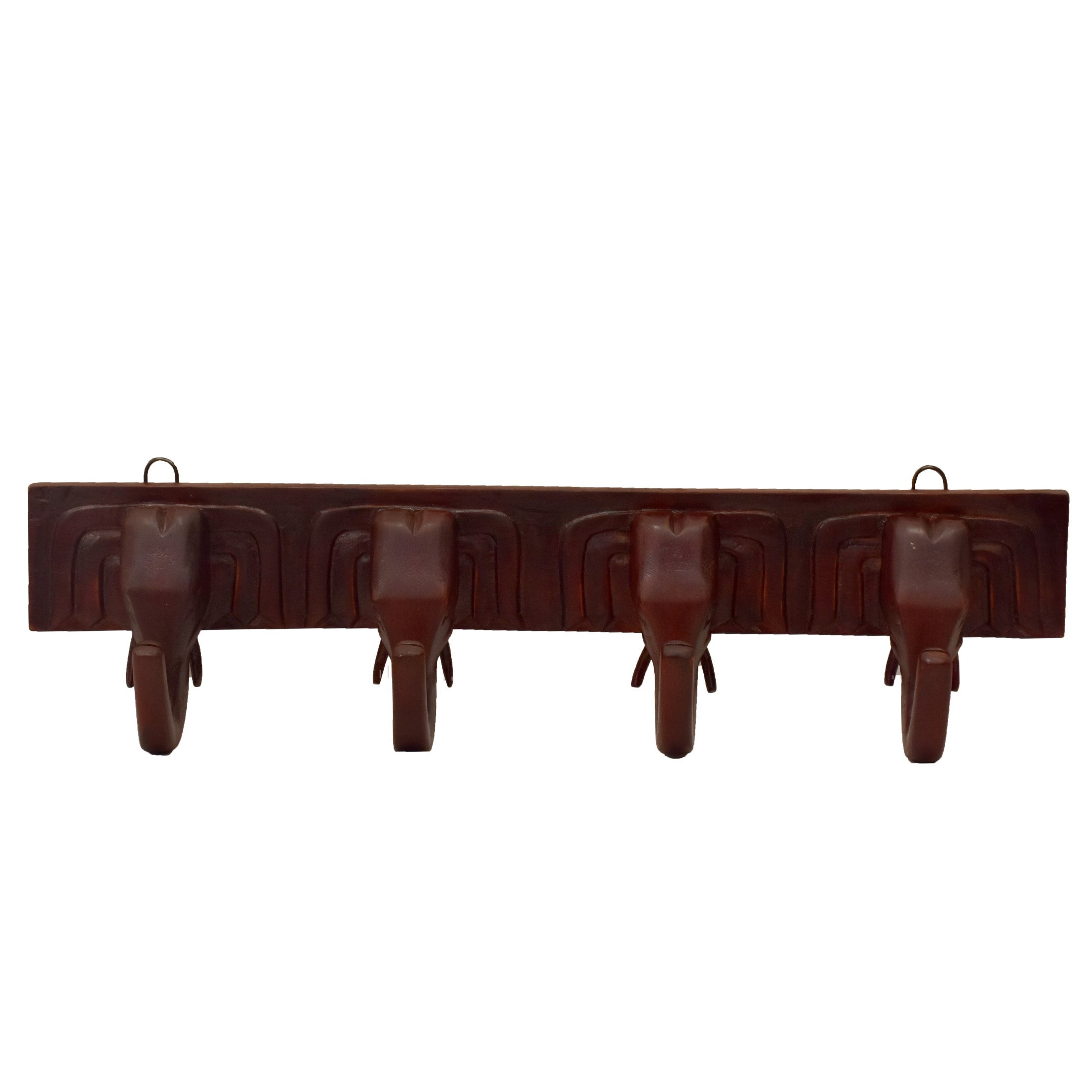 Wooden 4 Elephant Hook Hook