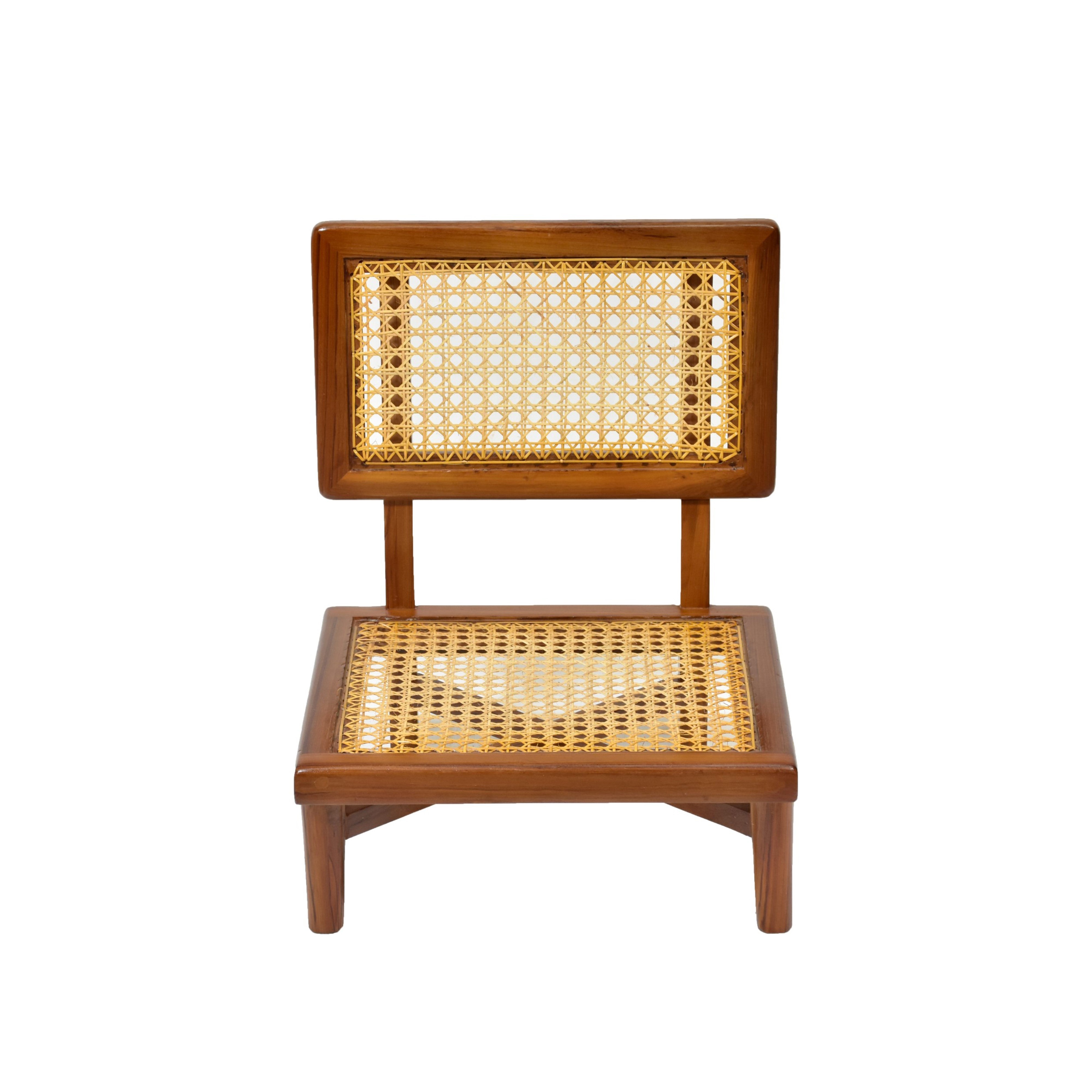 (Set of 2) Low Height Cane Dining Chair Dining Chair