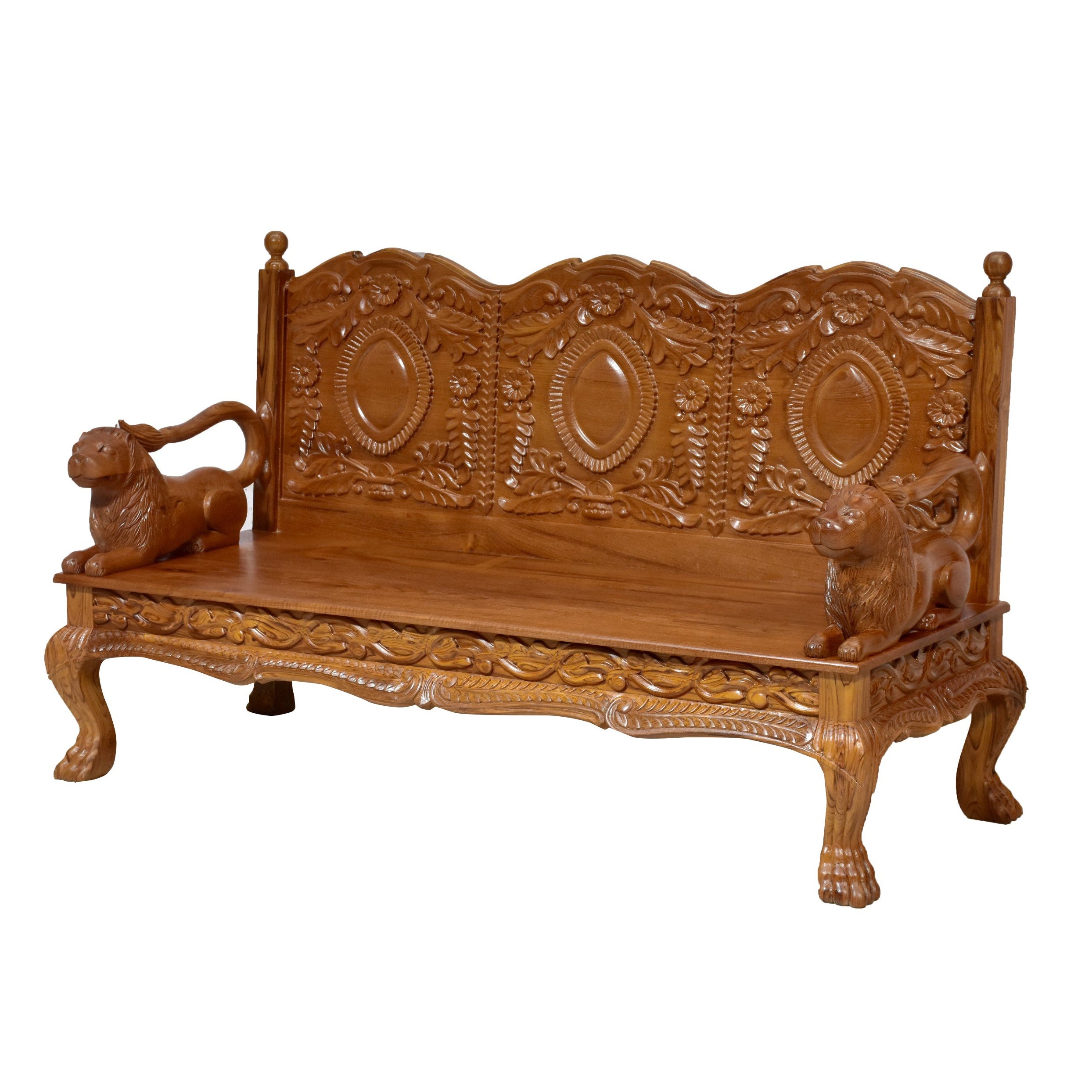 Teak wood Royal Majestic 3 Seater Sofa Sofa