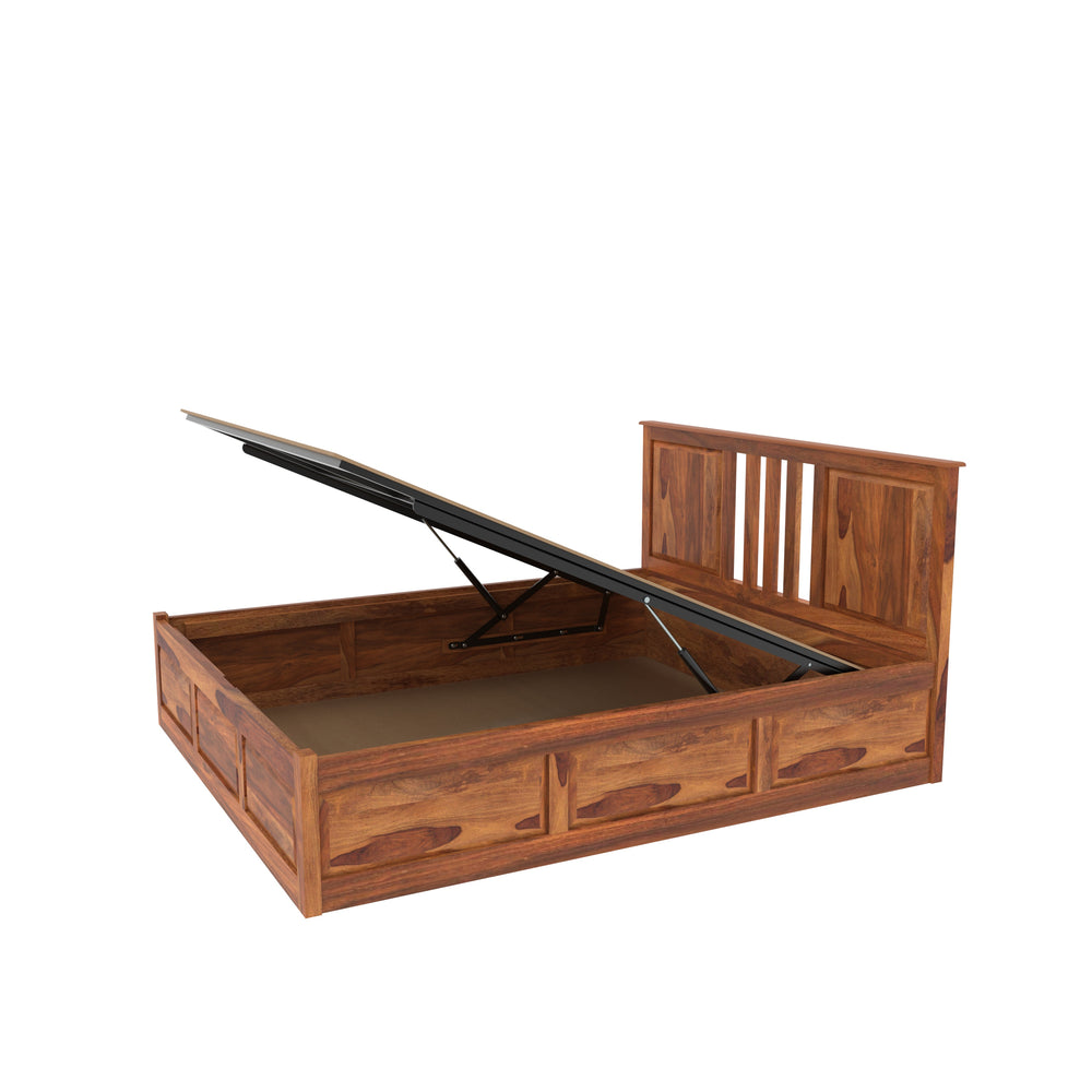 Minimalist Handcrafted Hydraulic Storage Bed