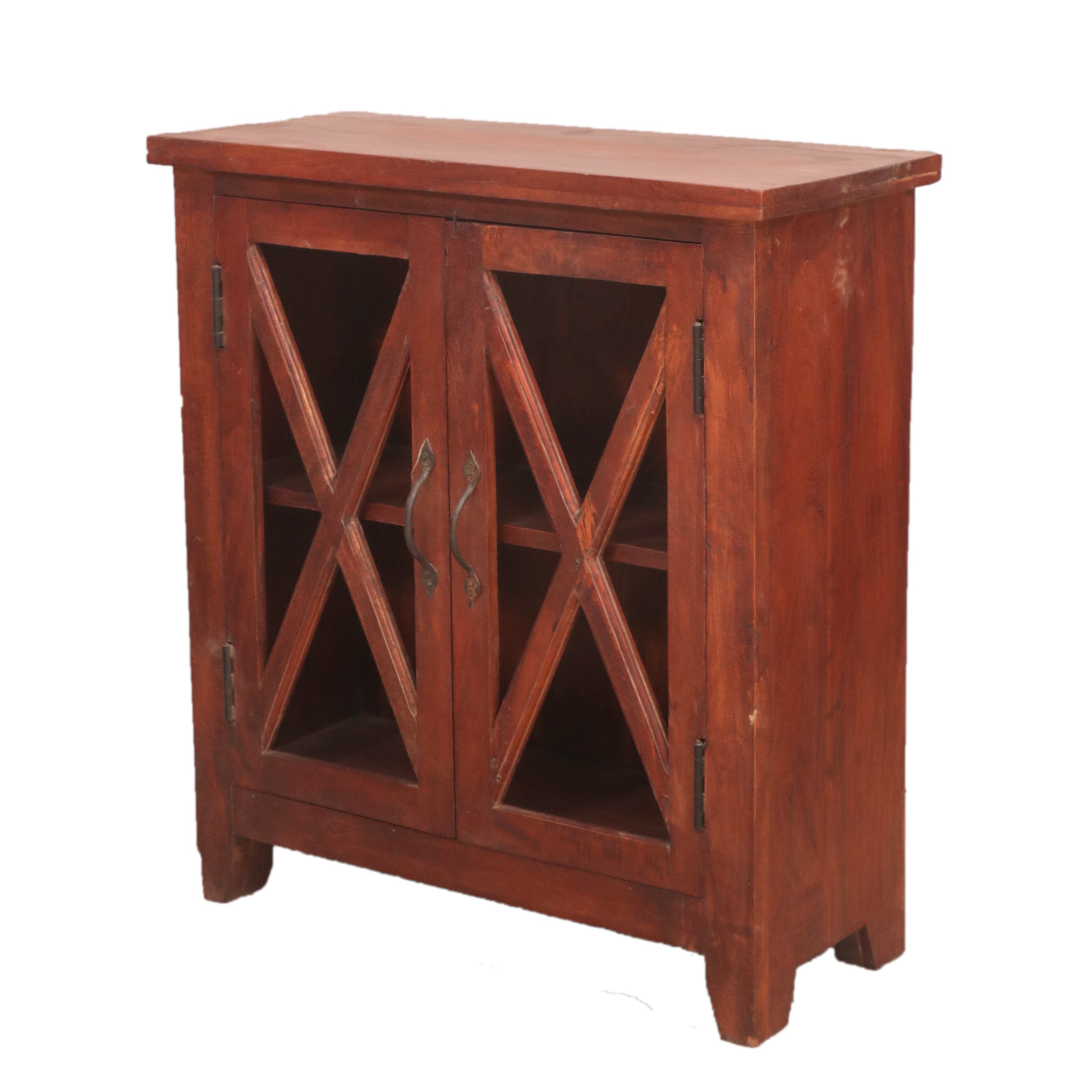 Majestic Bloom Multi-Storage Handmade Wooden Cupboard Cupboard