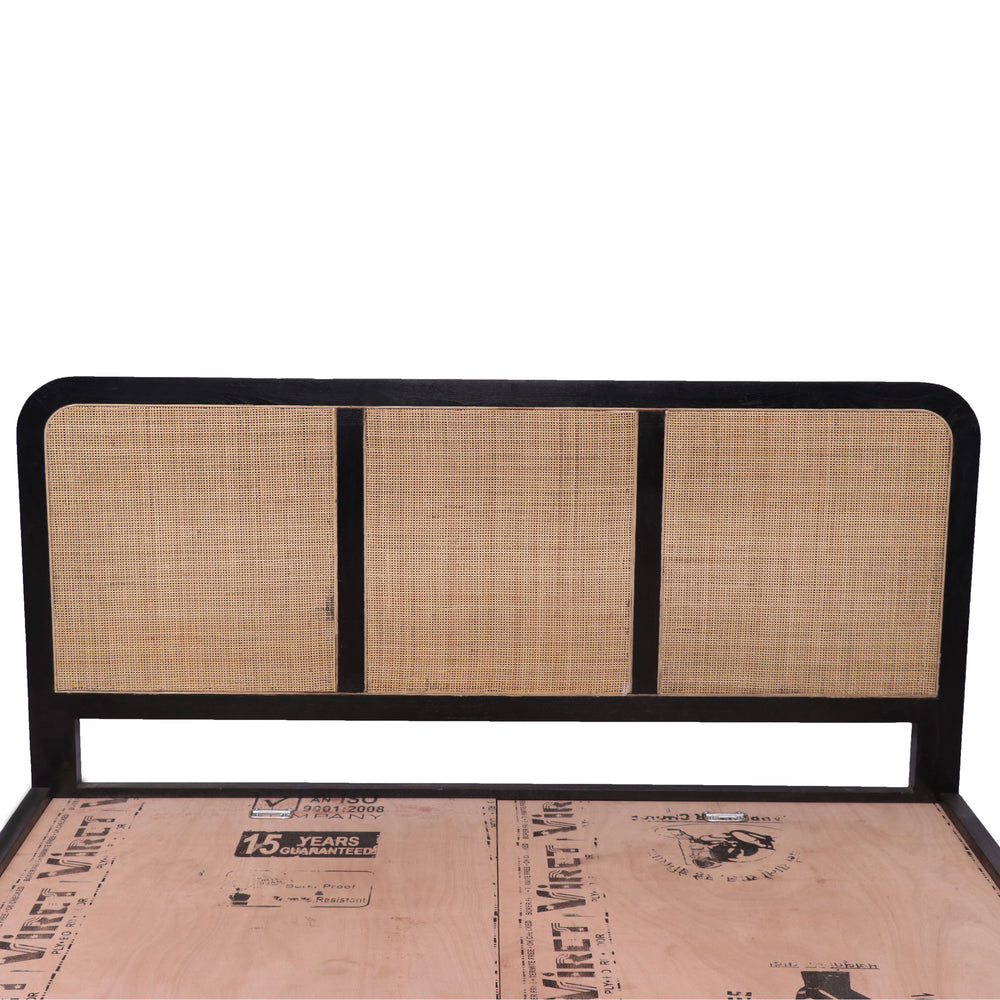 Solid Teak Traditional Cane Bed