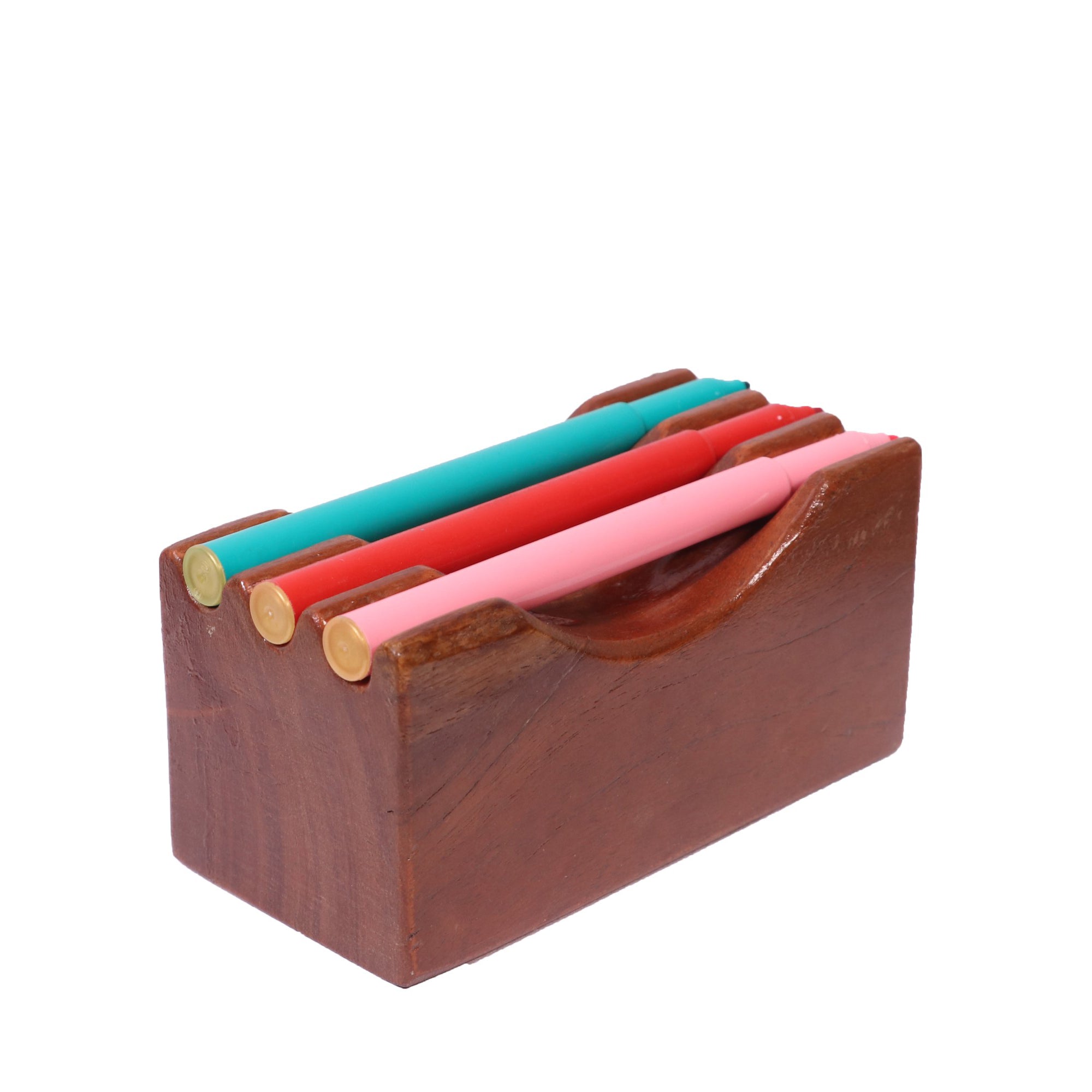 Wooden Pen Holder Desk Organizer