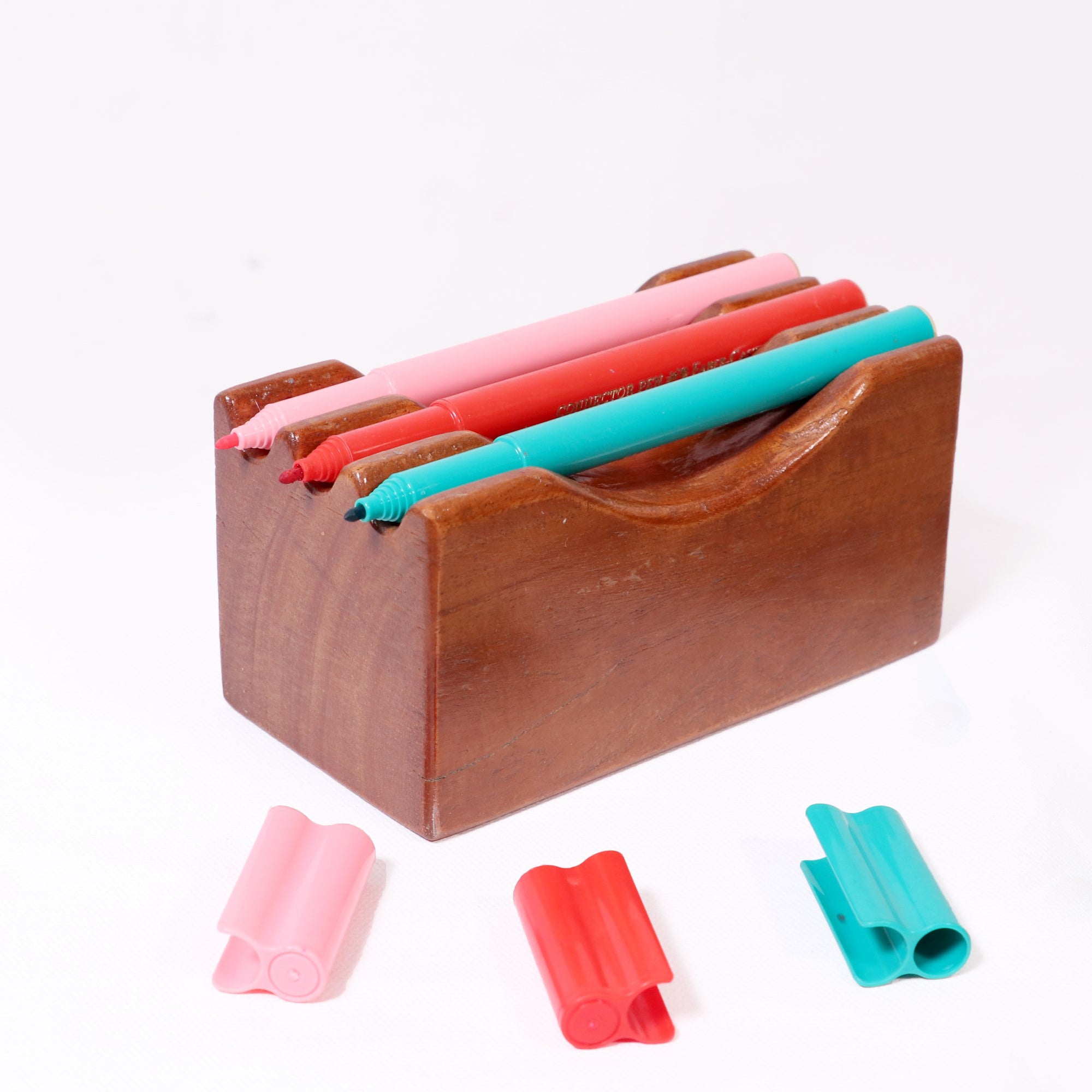 Wooden Pen Holder Desk Organizer