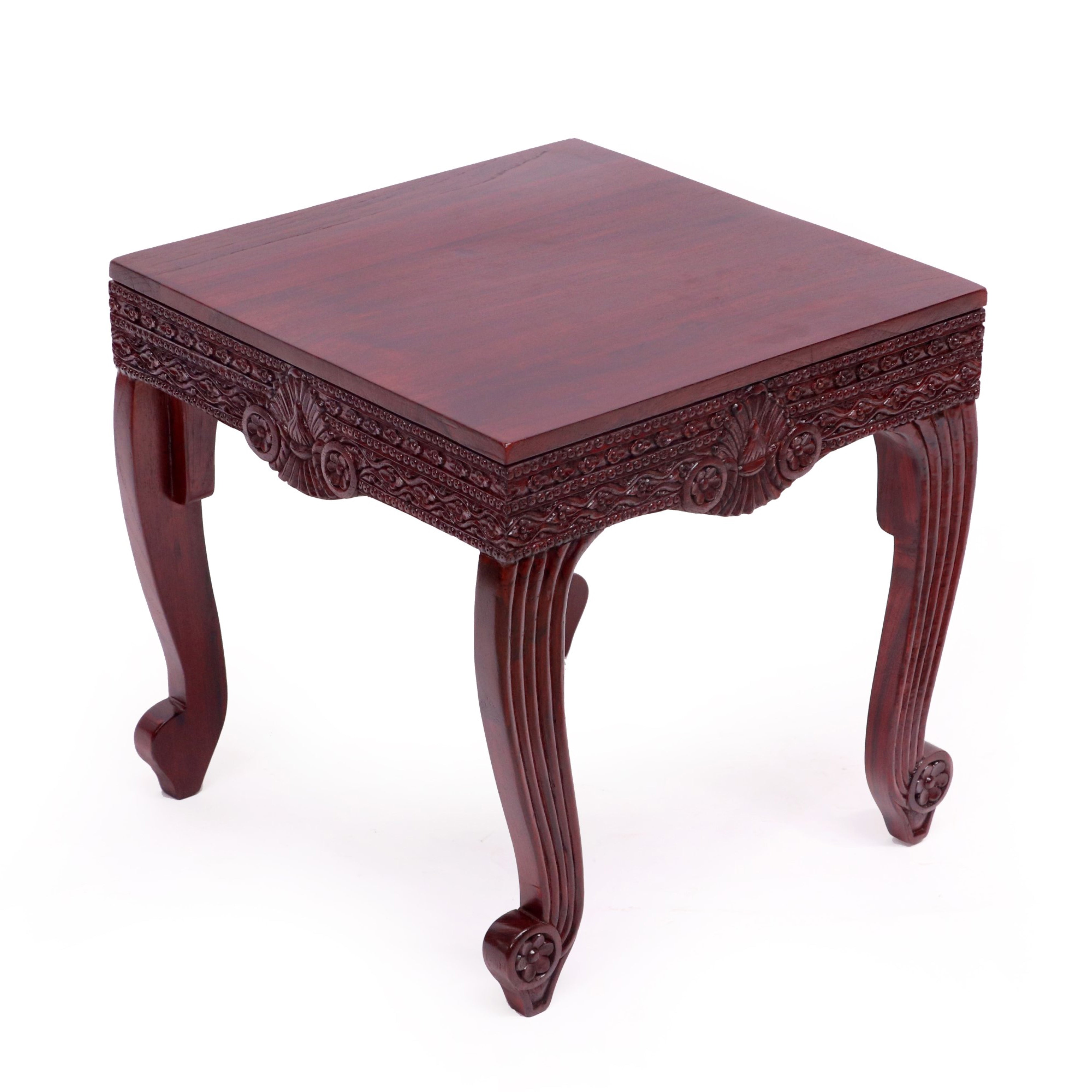 Teak folk carved coffee Table Coffee Table