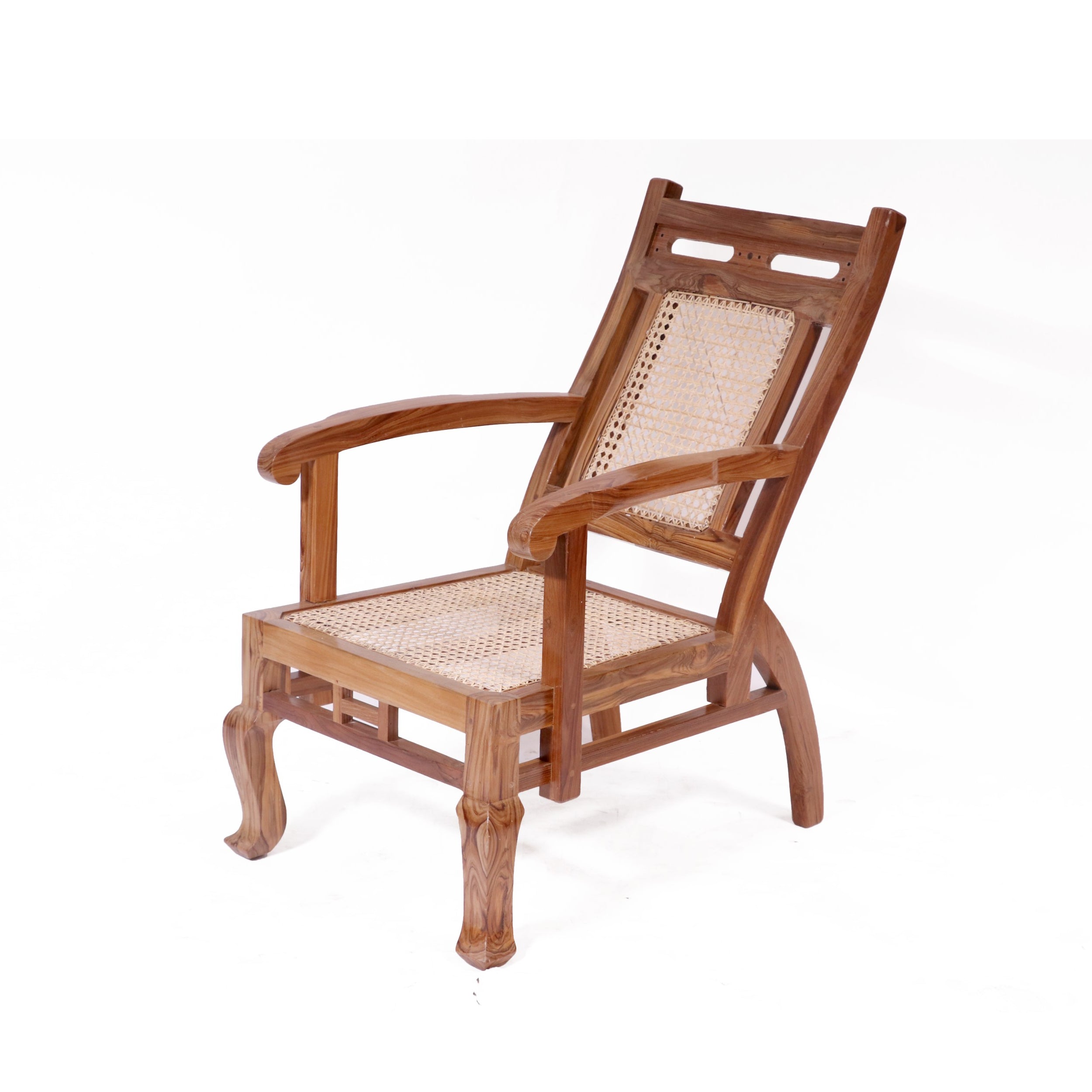Teak wood cane back Chair - Main Image