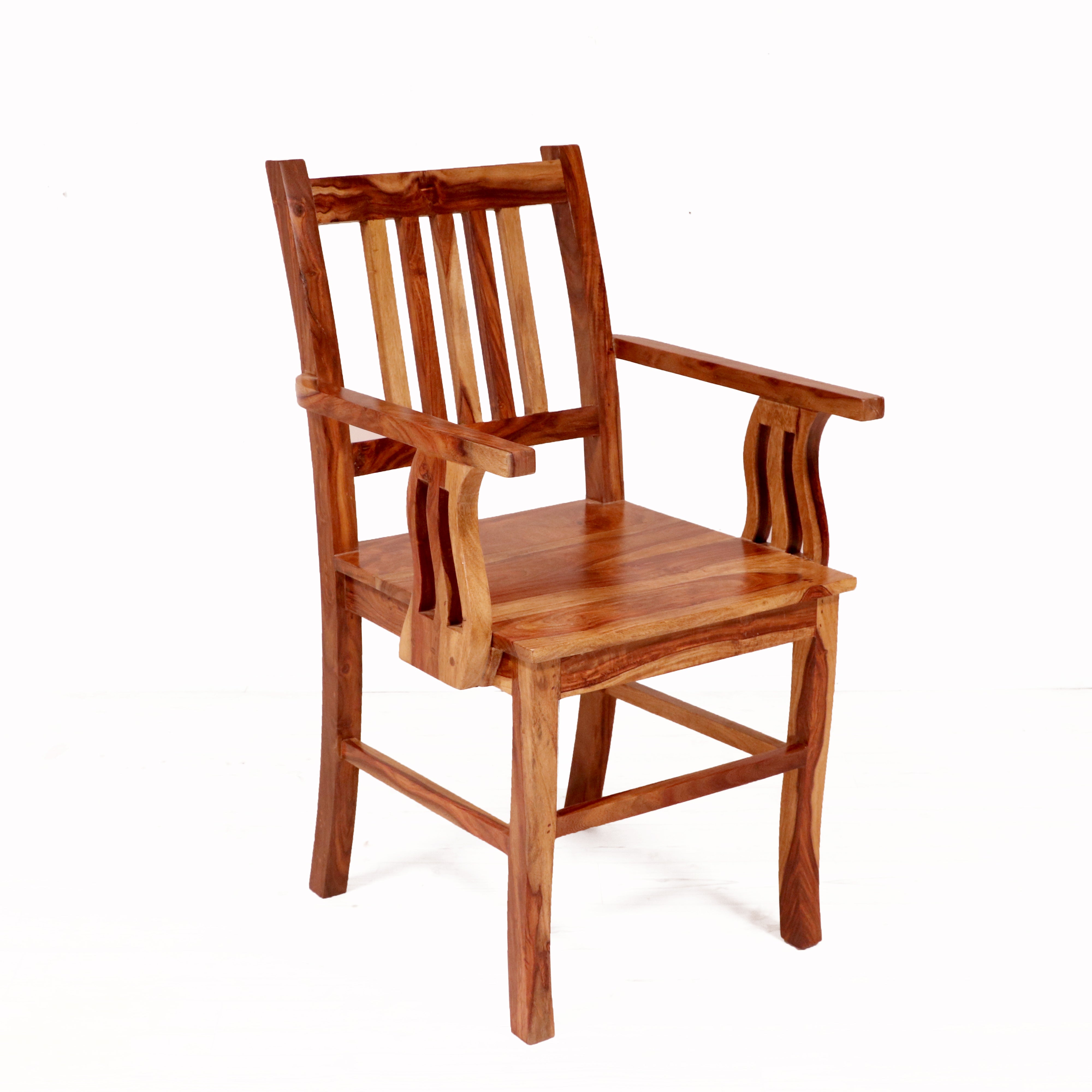 Montage Simple Classic Handmade Wooden Sturdy Chair Arm Chair