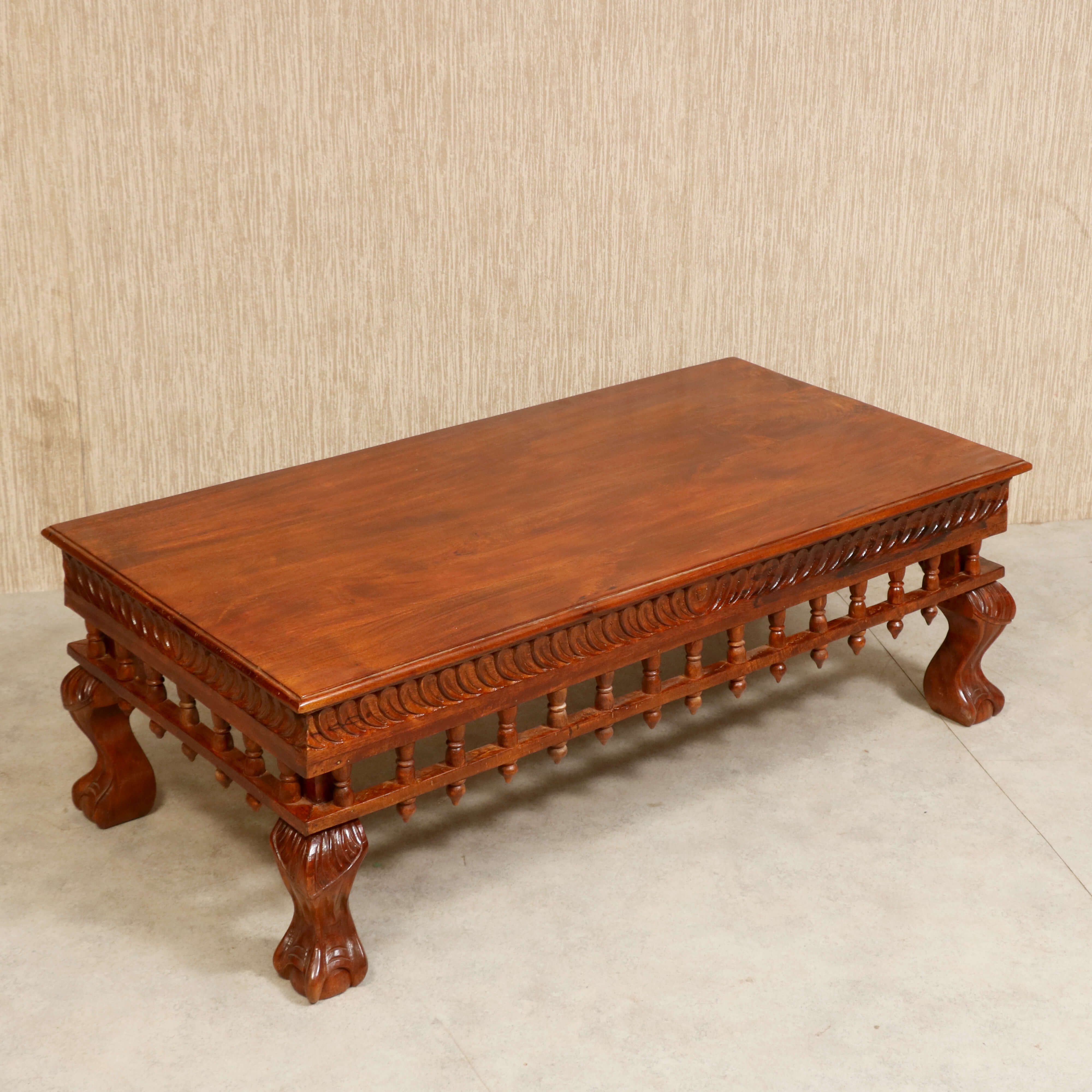 Vintage folk carved traditional Sofa Set with center table Sofa