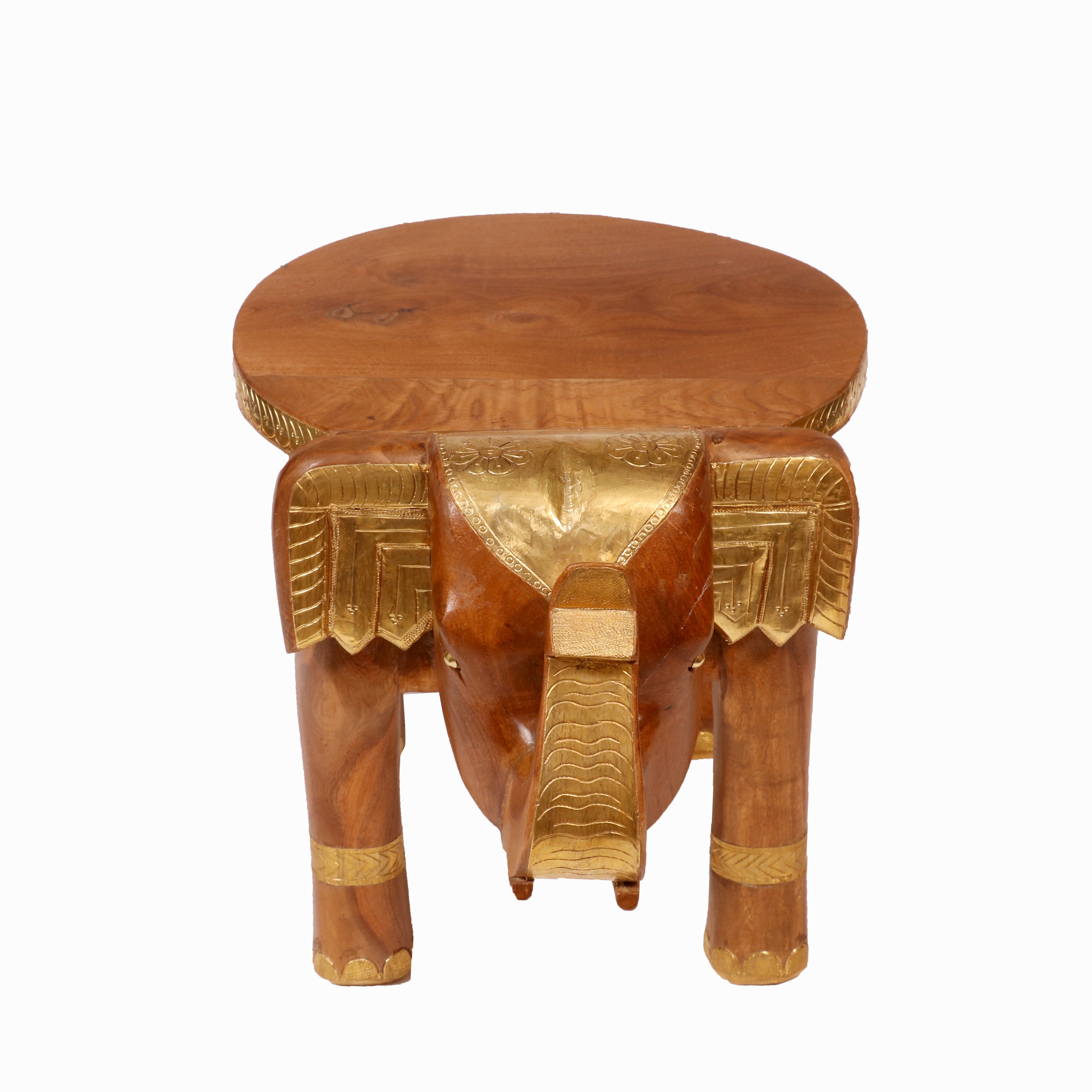 Royal Majestic Brass fitted Wooden Elephant Animal Figurine