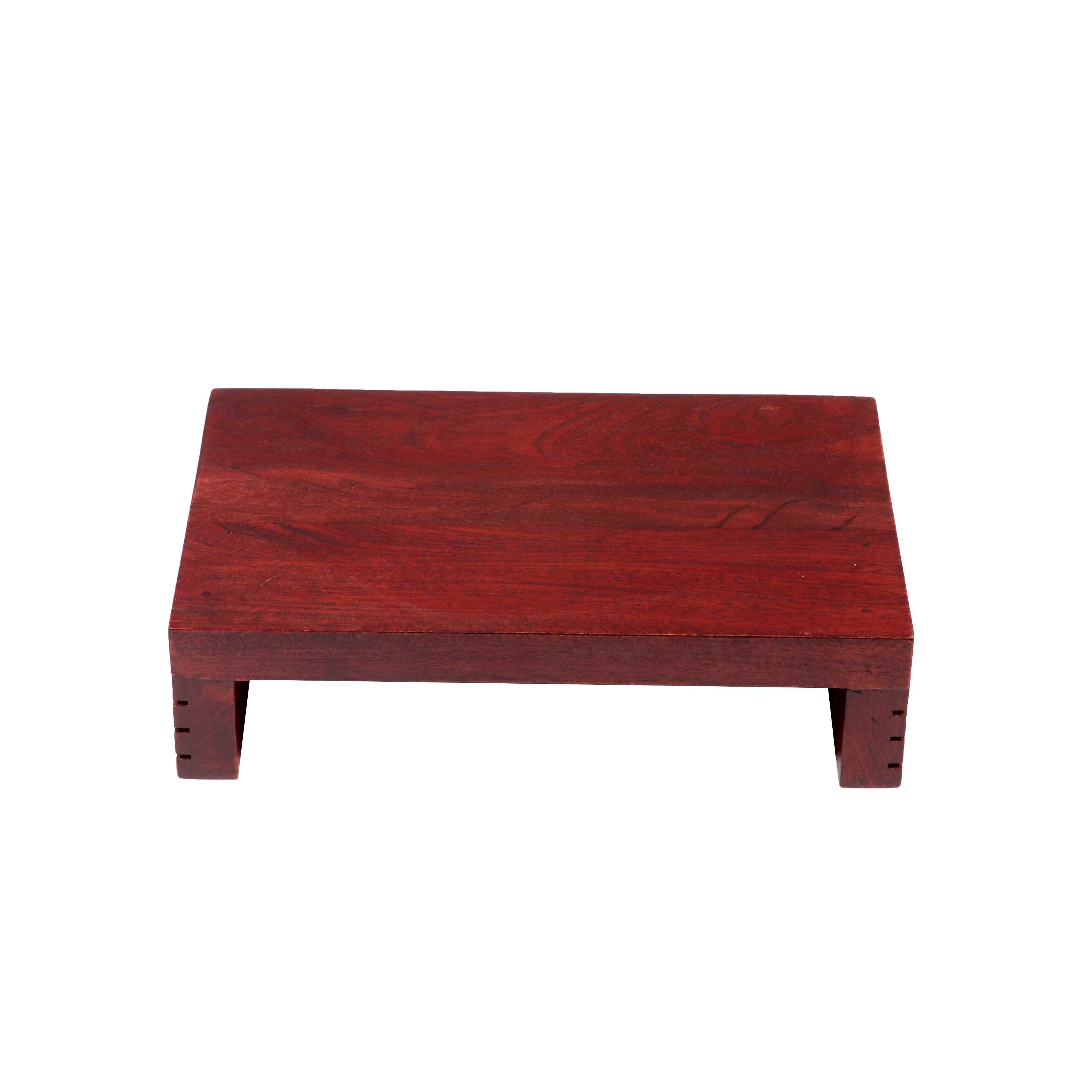 Ridged Sides Wooden Bajot (Mahogany Touch) Bajot