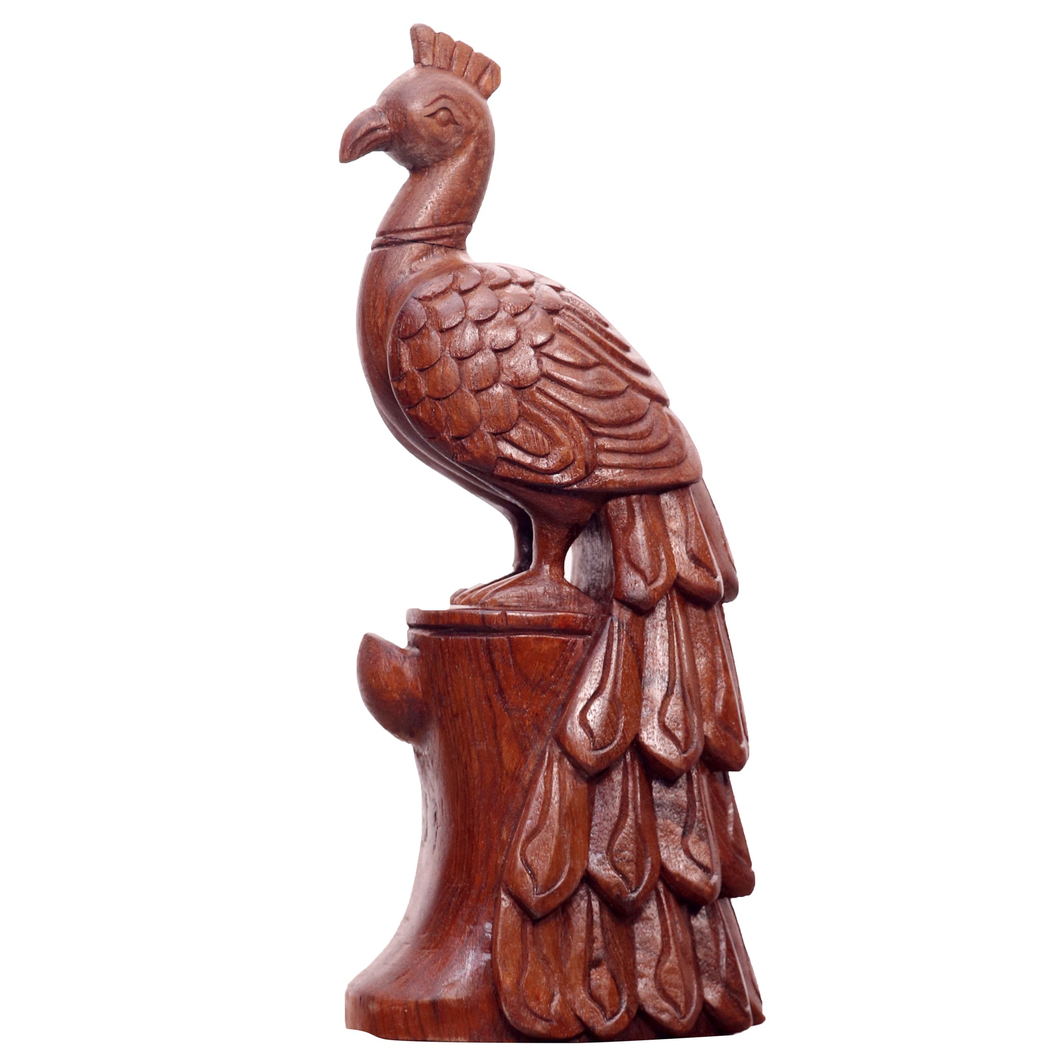 Wooden Carved Bird Animal Figurine