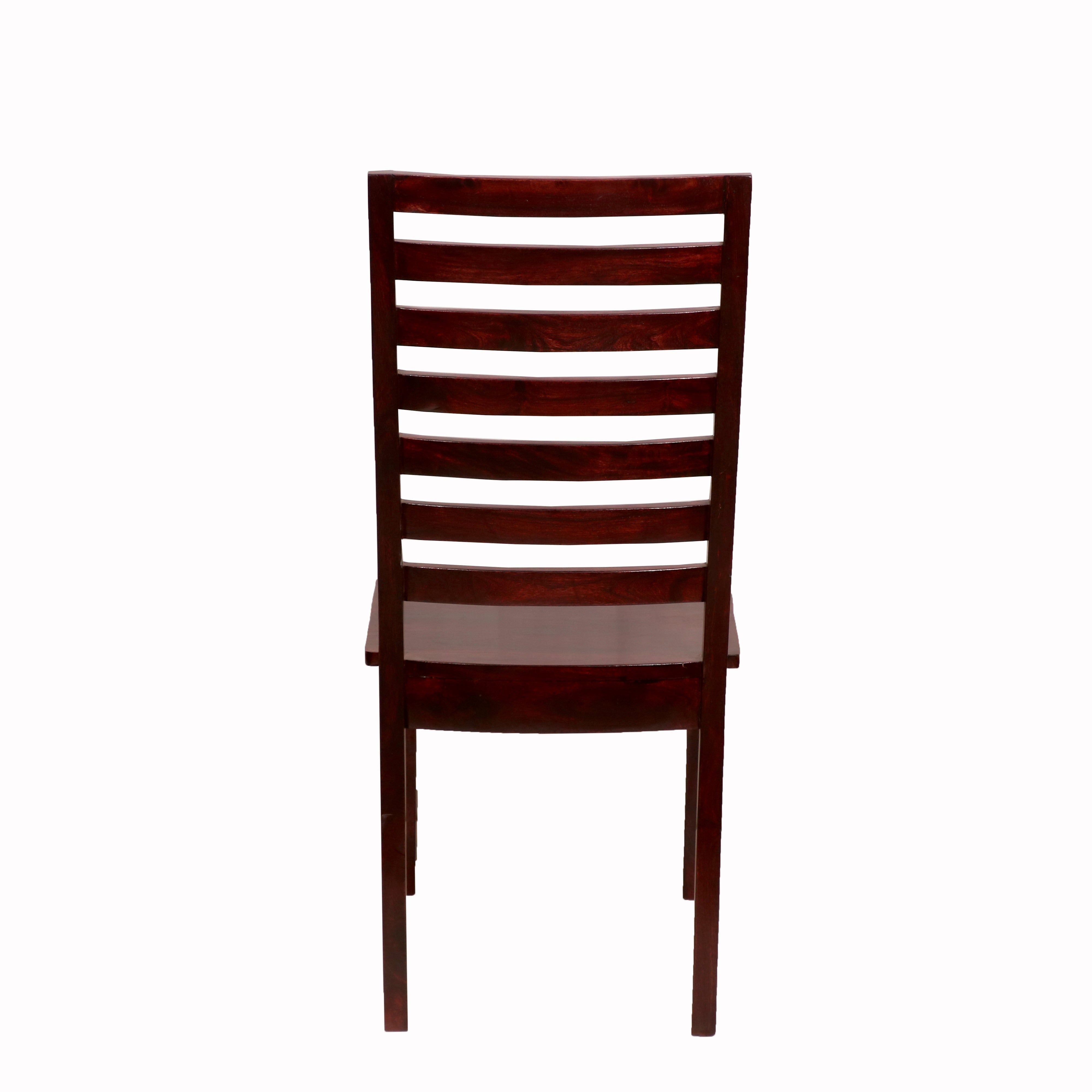 (Set of 2) Symmetrical Strip Backed Chair Dining Chair