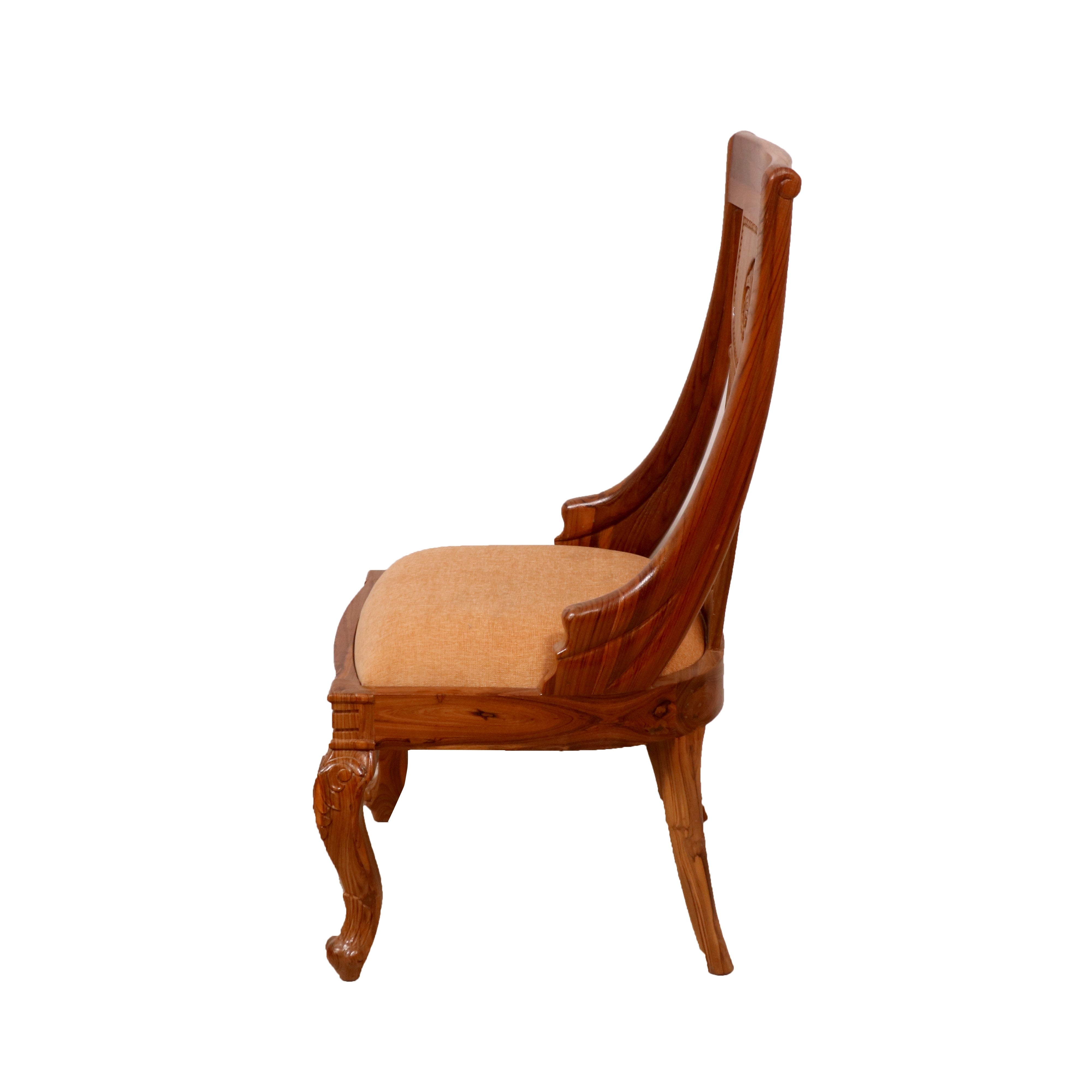 (Set of 2) Regal Carved Wooden Chair Dining Chair
