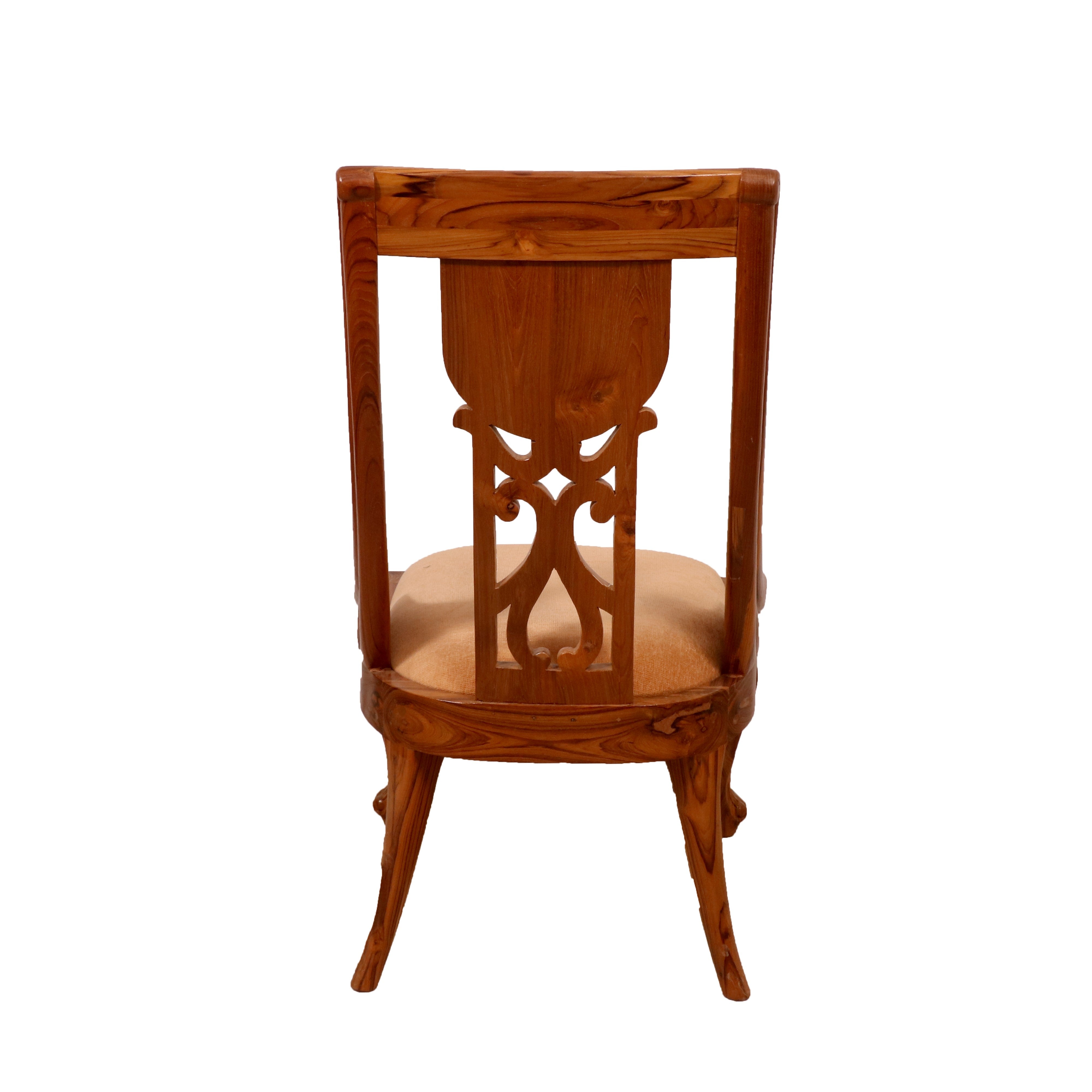 (Set of 2) Regal Carved Wooden Chair Dining Chair