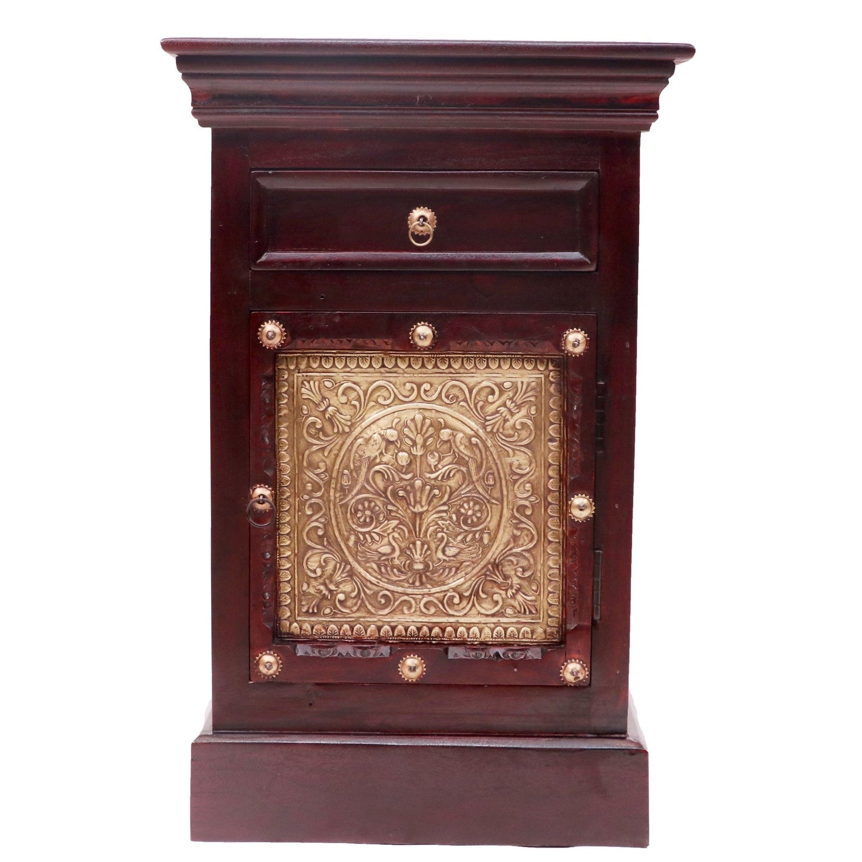 Intricate Rustic Night Stand Bedside