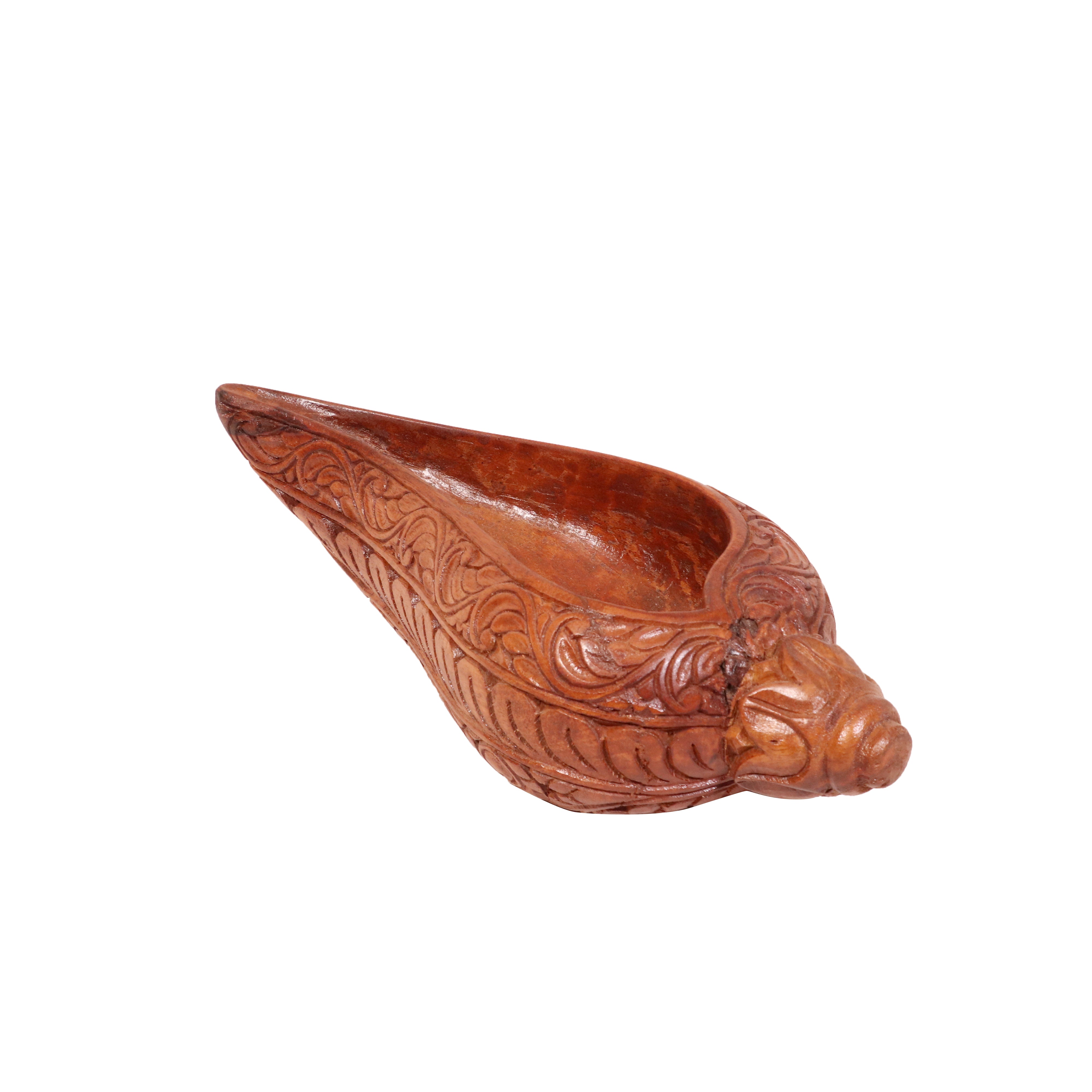 Sankh style carved wooden decor Animal Figurine