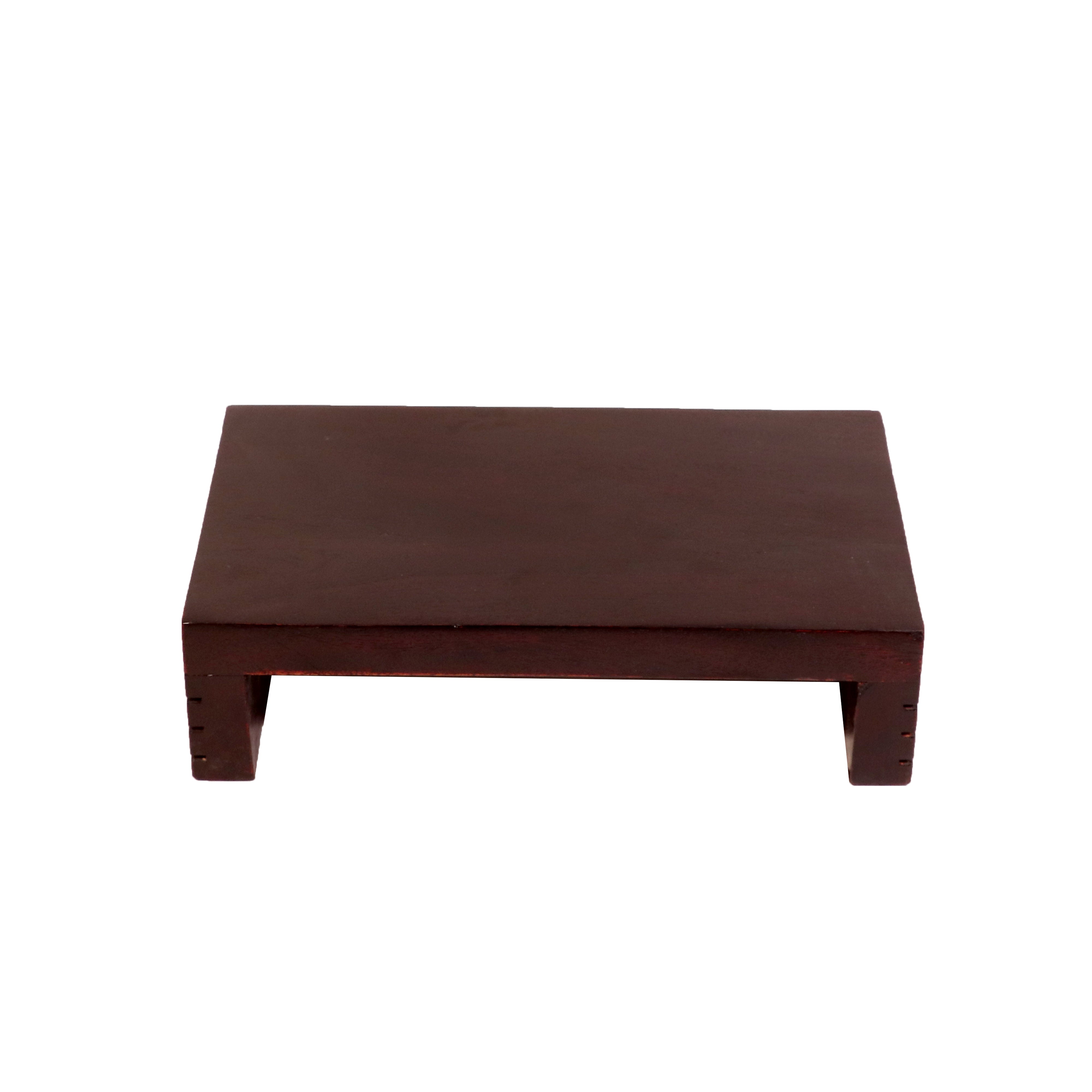 Ridged Sides Wooden Bajot (Dark Touch) Bajot