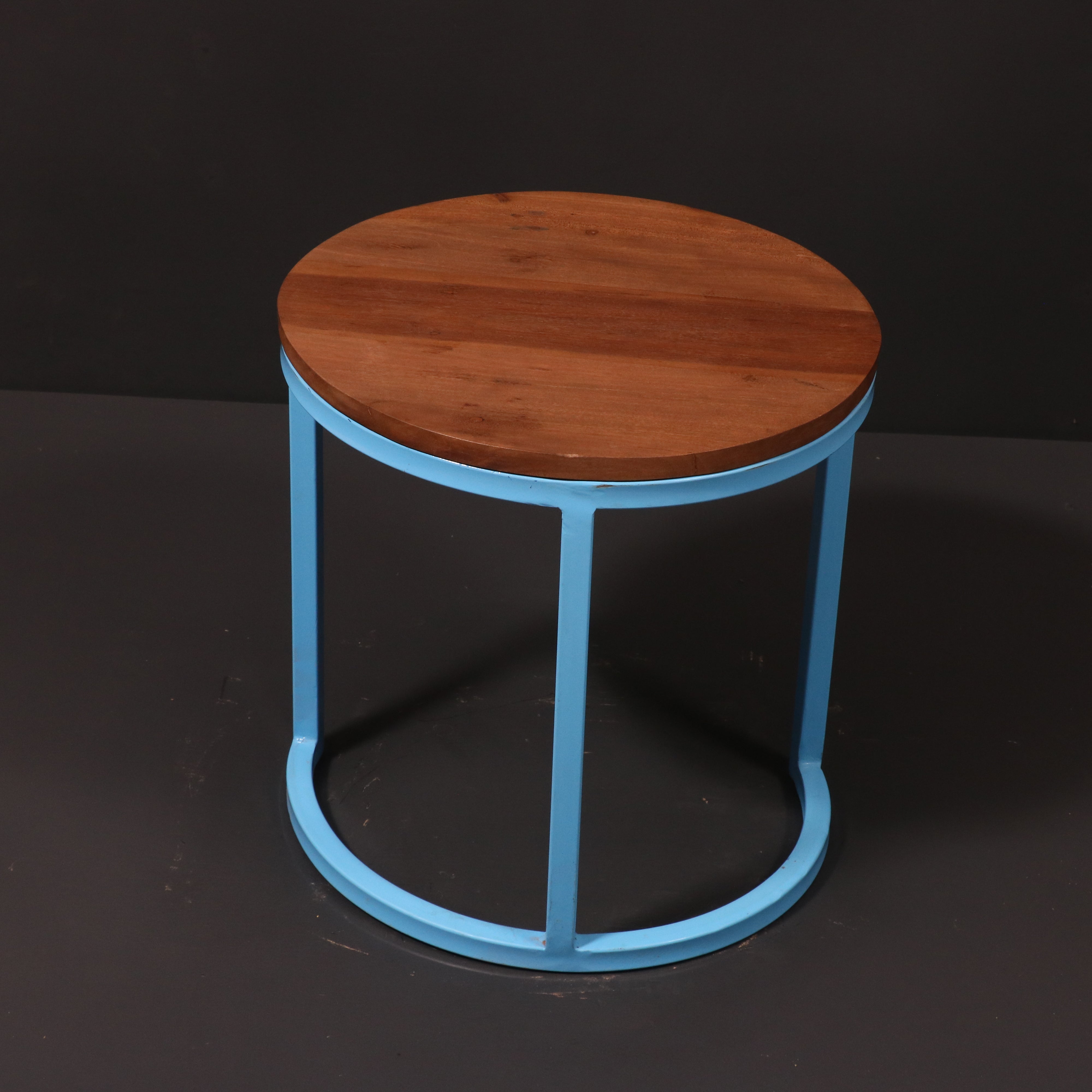 (Set of 3) Metallic Table Stand Stool