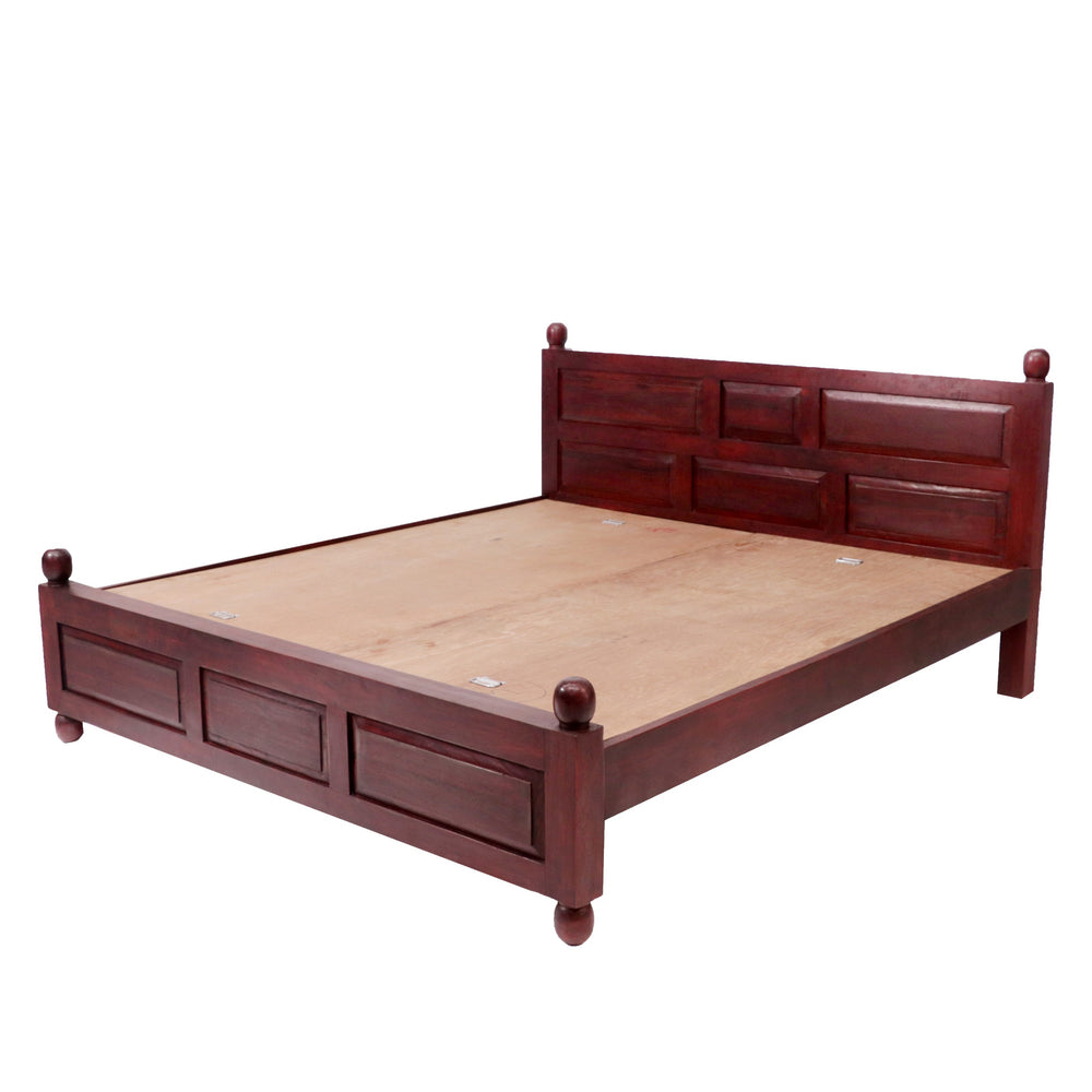 Wooden Plain Classical Bed (Acacia Wood)