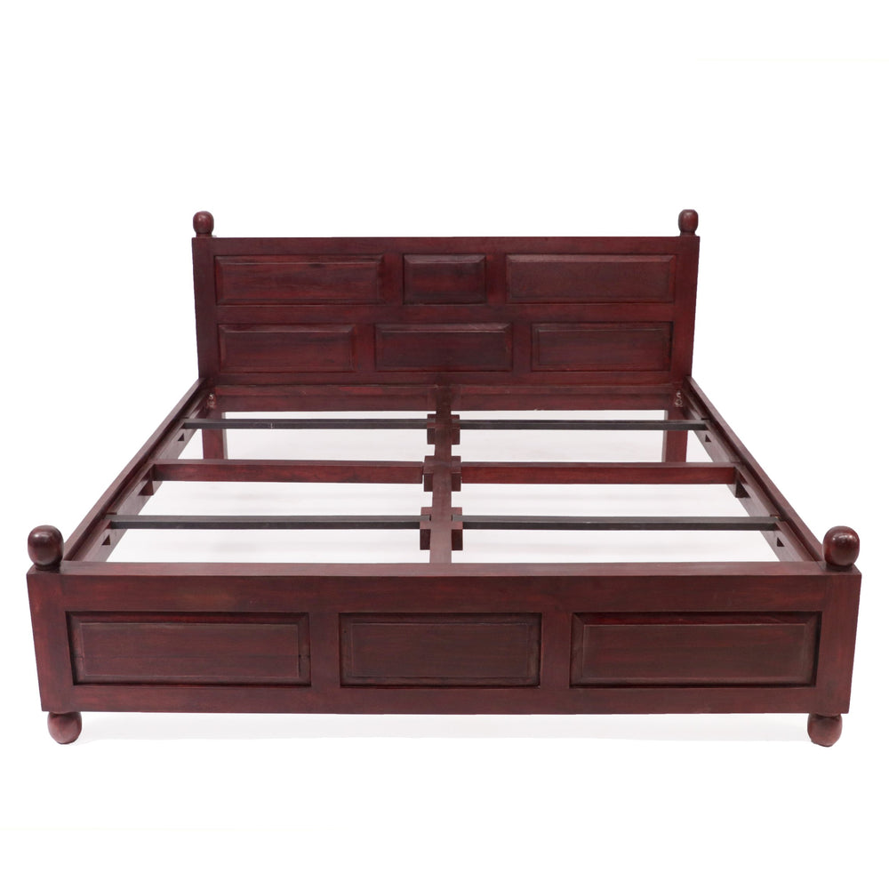 Wooden Plain Classical Bed (Acacia Wood)