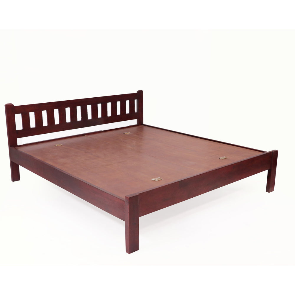 Solid Wood Contemporary Bed (Acacia wood)
